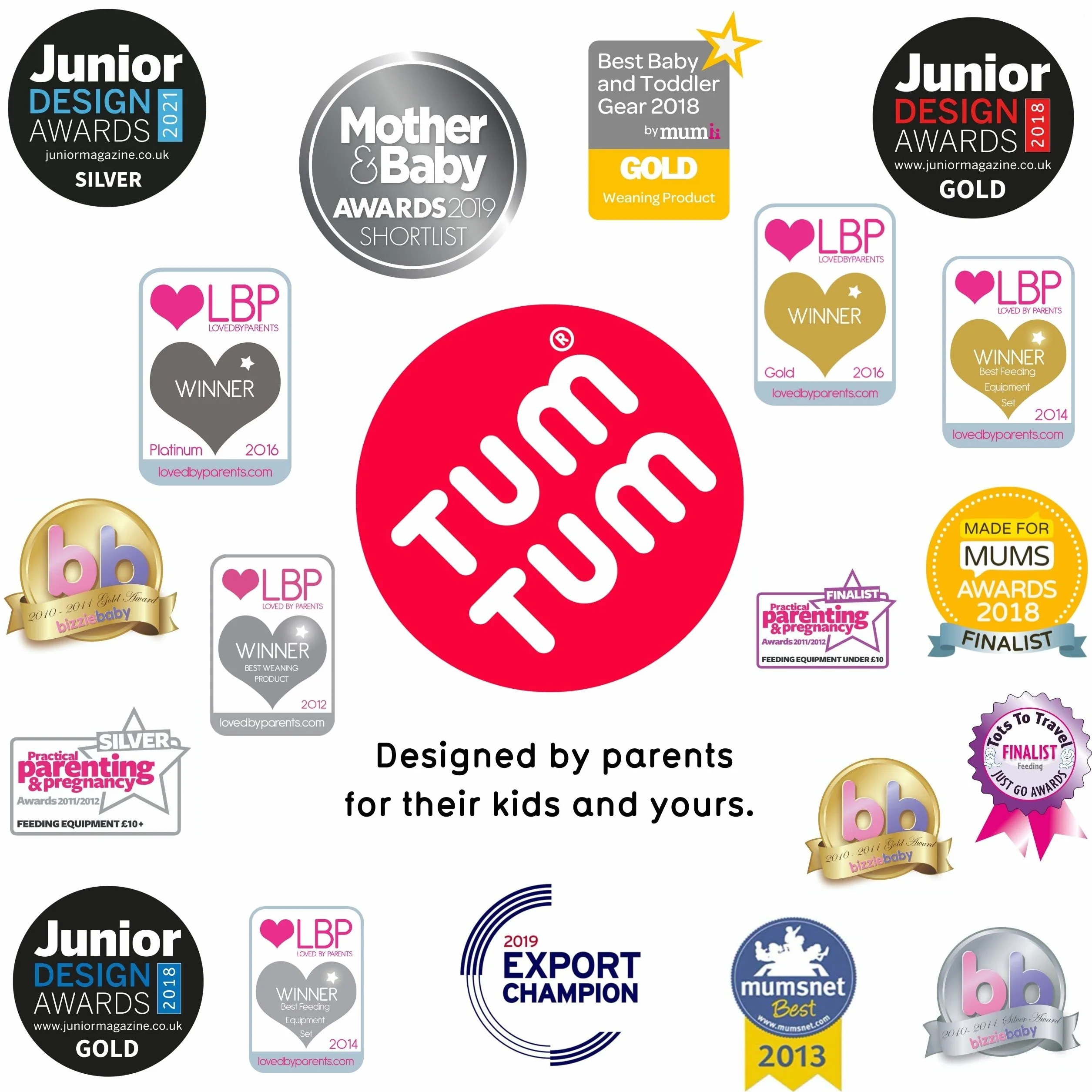 TUM TUM Tasse Apprentissage Bébé 3-en-1, 250 ml, Rose