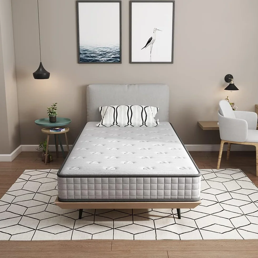 Matelas 90x190 Mousse A Mémoire 22 cm Haute Resilience Réversible
