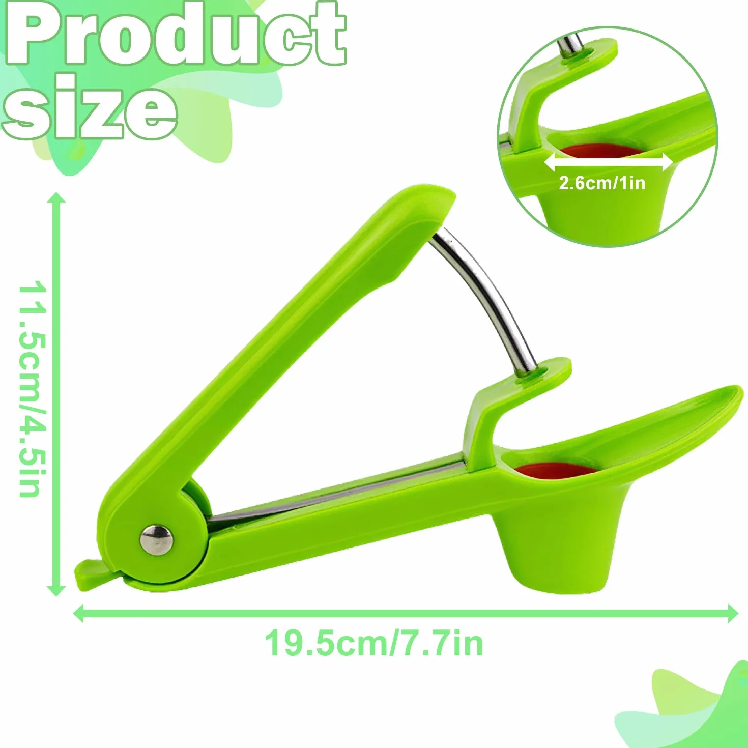 Dénoyauteur à cerises et olives en acier inoxydable, Cherry Pitter manuel pour olives, cerises, dattes