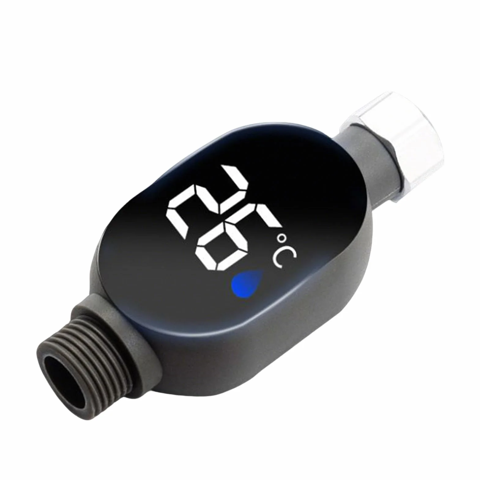 Thermostat de bain imperméable avec affichage LED, moniteur de température de douche