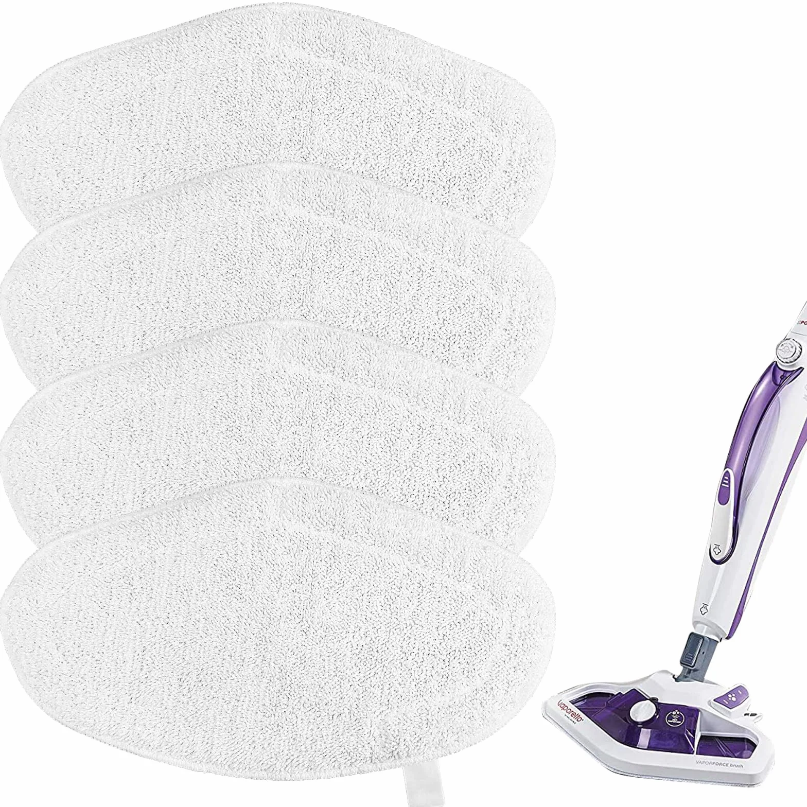 4 Lingettes Reutilisable Rechange Lavables pour Polti Vaporetto Brosse Vaporforce PAEU0332