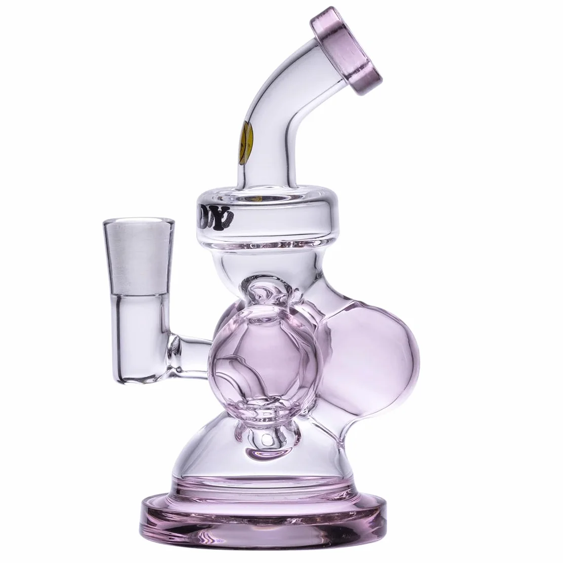 Goody Glass Atom Mini Dab Rig 4Piece Kit Bong Pipe à eau - Rose