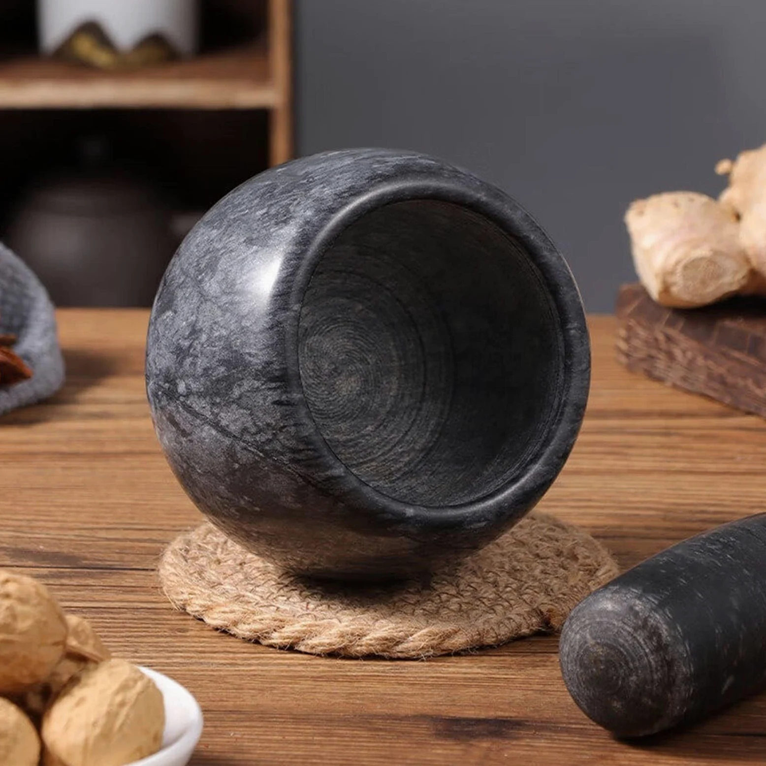 Ensemble de mortier et pilon en marbre exquis Ultimate Kitchen Essential