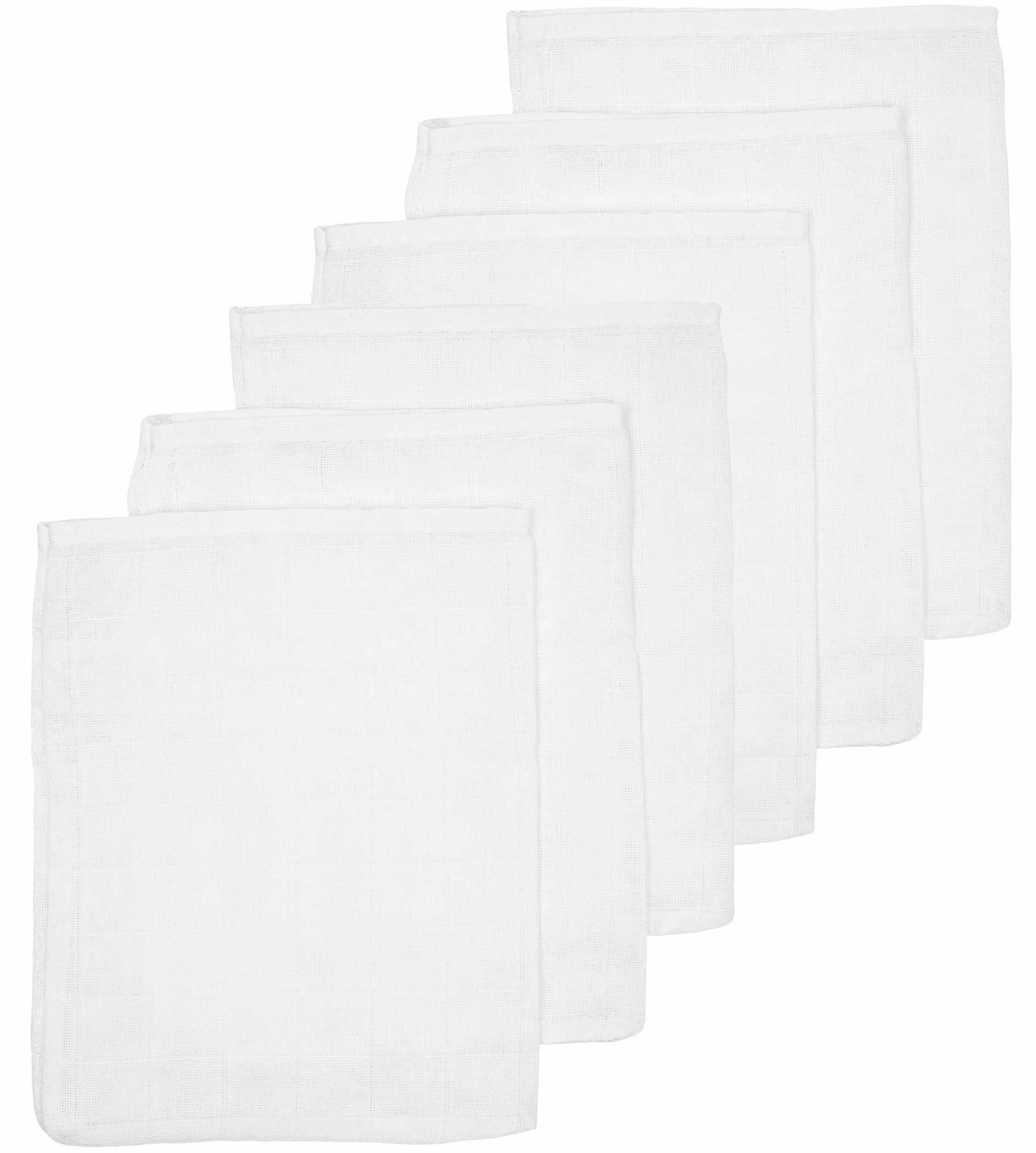 Meyco Baby Gants de Toilette 6 pièces 100% Coton Blanc