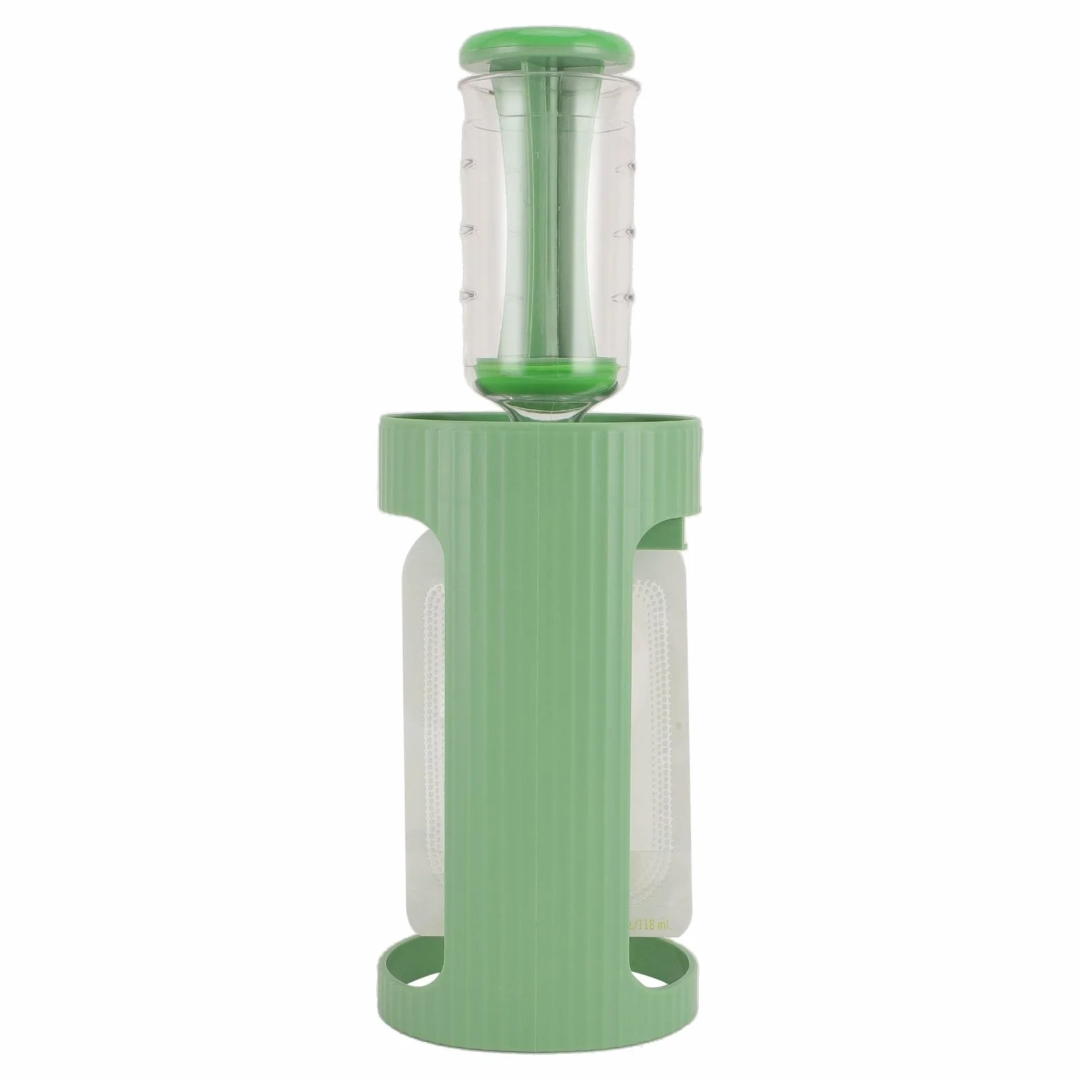 Station de Remplissage de Purée Fruits, étui en Plastique qualité Aliments pour Voyager (GREEN)