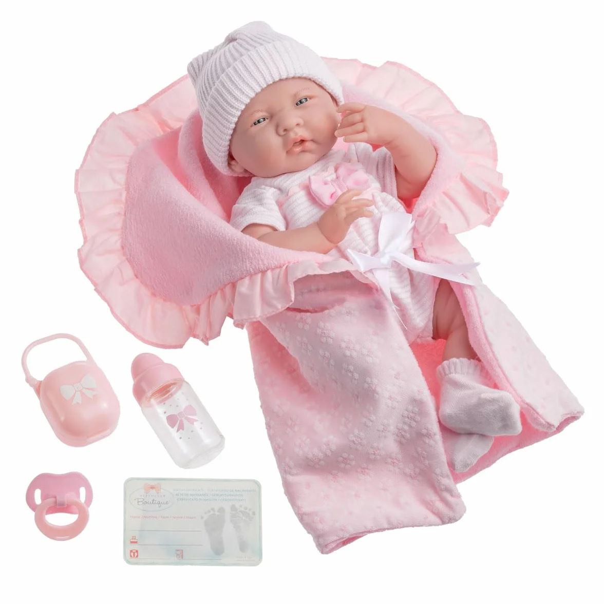 JC Toys La Newborn Soft Body Boutique Baby Doll 39,8 cm Rose