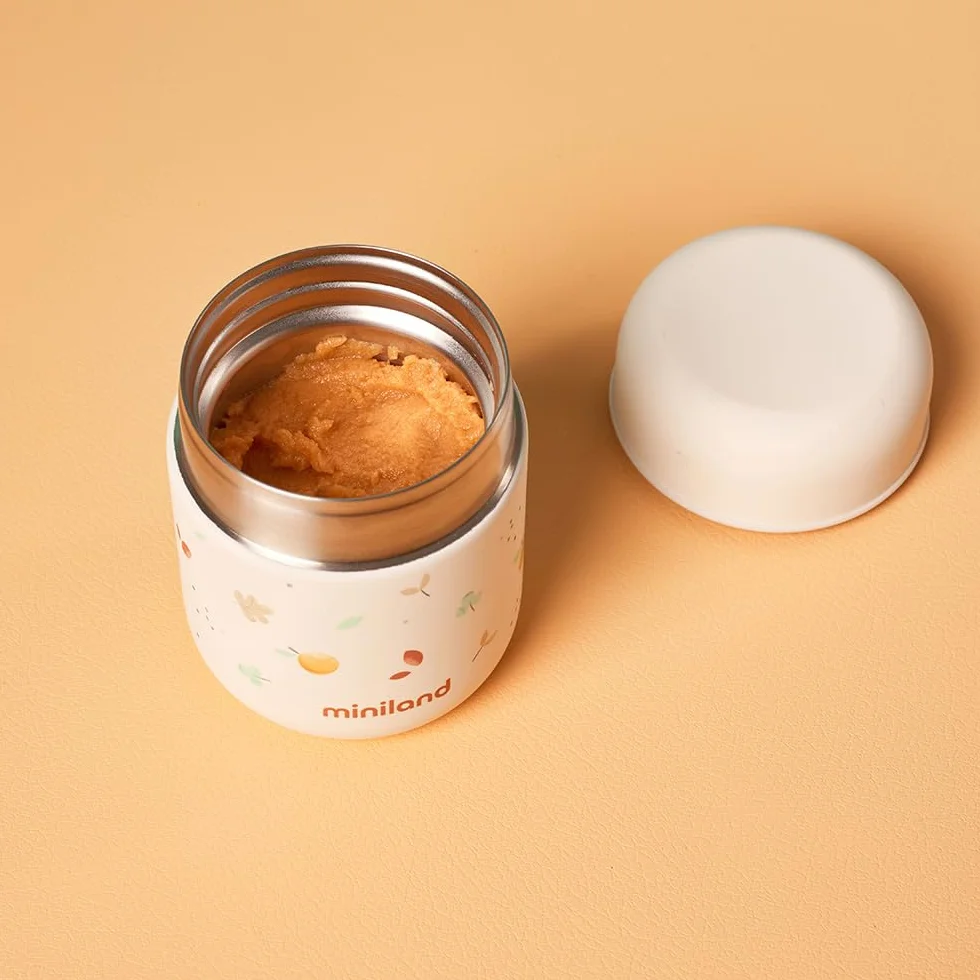 Miniland Thermos Mini Valencia 280ml – Thermos pour aliments bébé, double couche acier