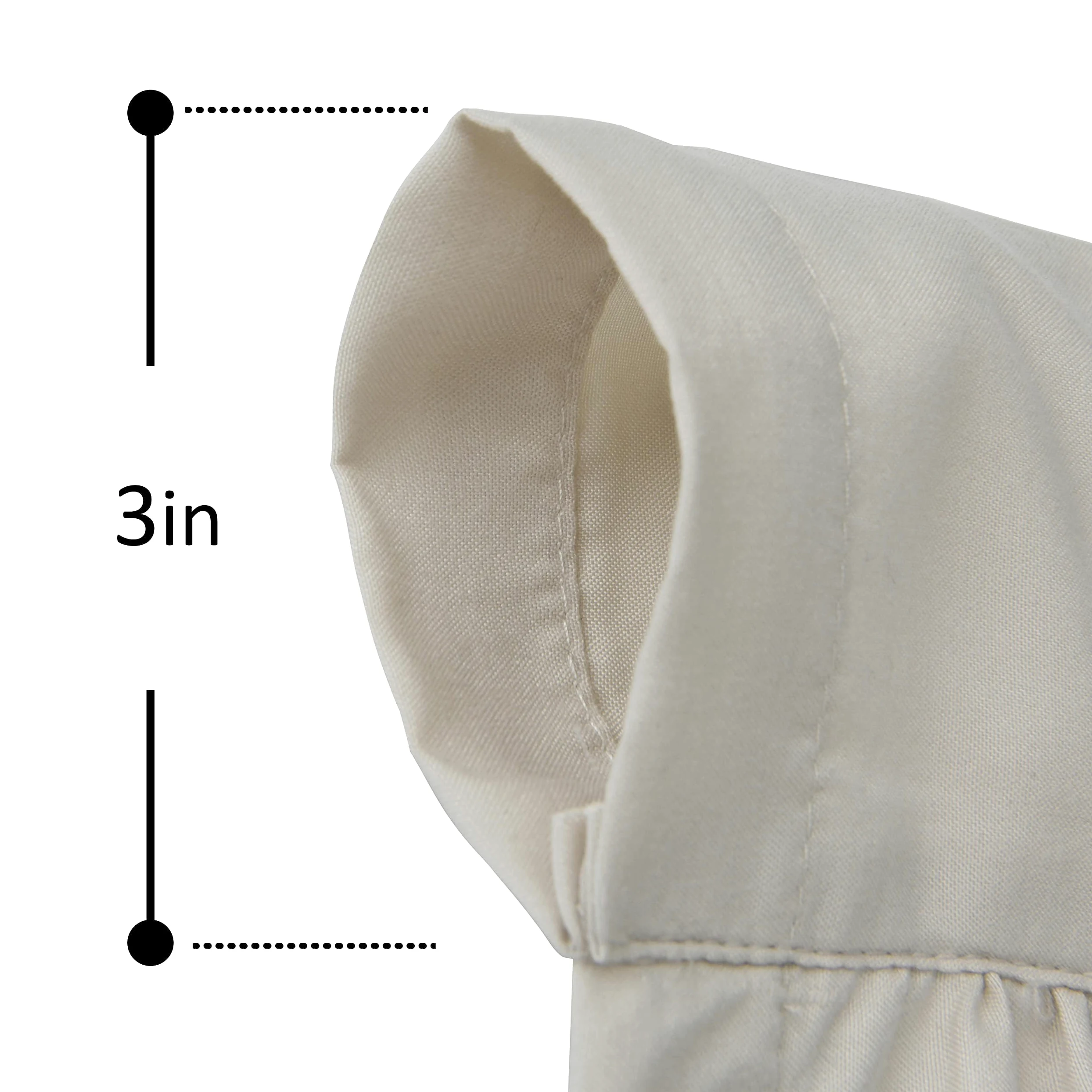 Homechoice Decor Paire de Rideaux occultants à Isolation Thermique avec 3 rangées de Fleurs de Papillon, Rideaux rustiques avec Passe-Tringle pour Chambre à Coucher, Camel (LQ-30)