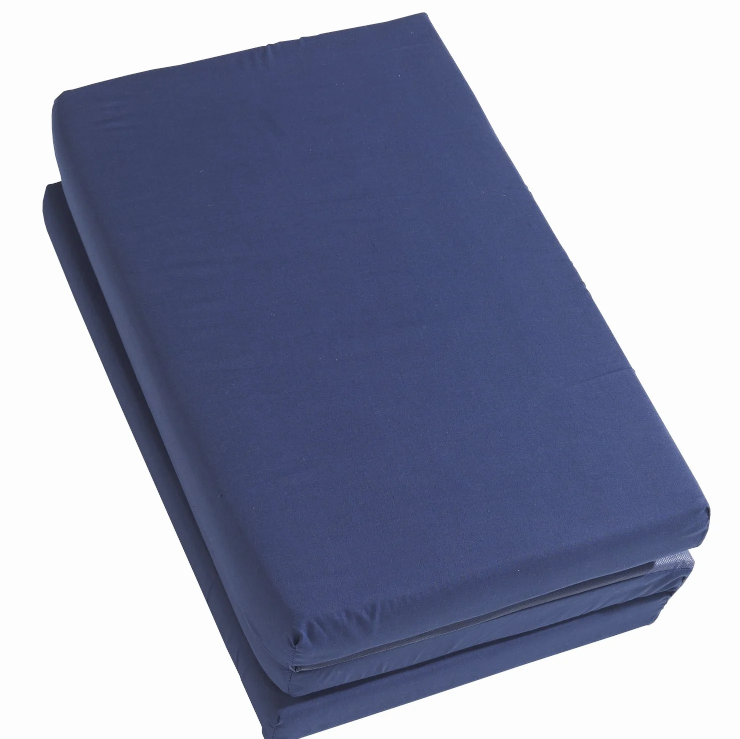 Matelas Bébé de Voyage Pliant 60 x 120 cm Bleu Foncé avec Sac de Transport Housse Amovible Mousse Ferme Épaisseur 5,5 cm