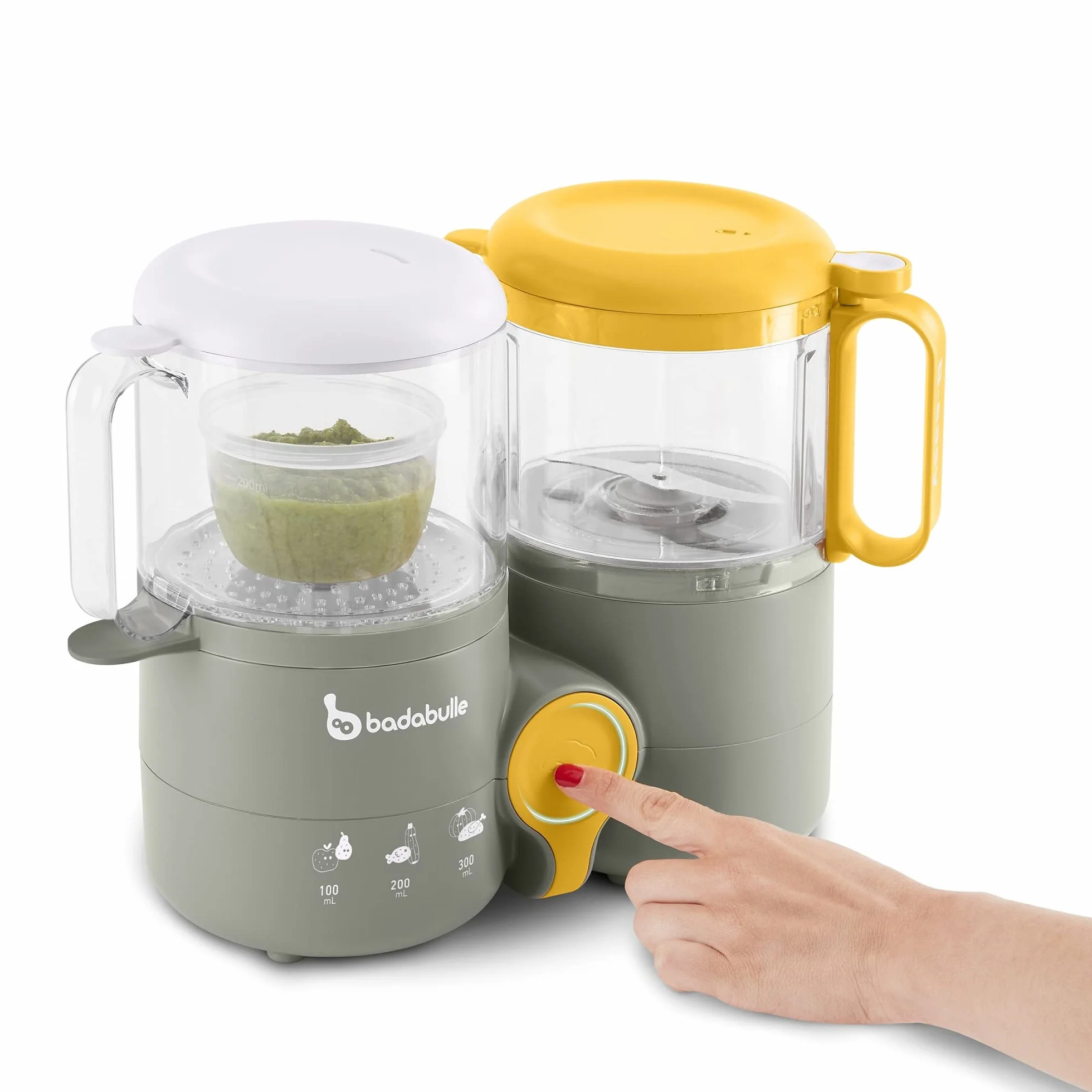 Badabulle B-Easy Robot Culinaire bébé 4 en 1 Cuisson vapeur douce Mixage