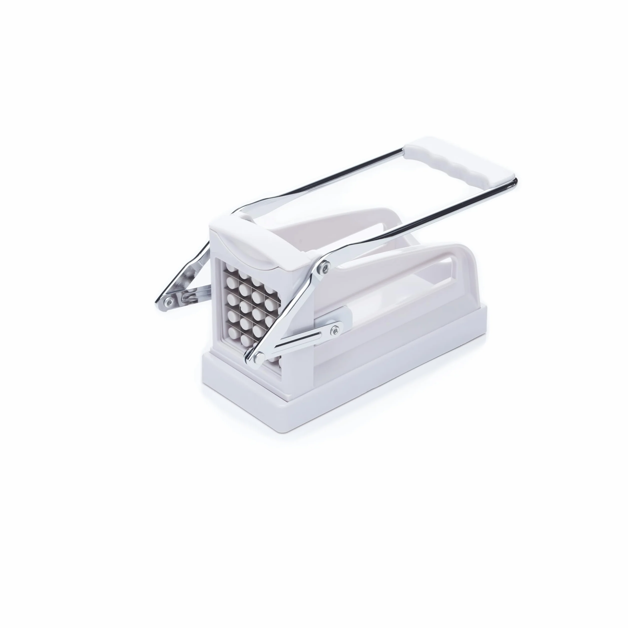 KitchenCraft Déchiqueteuse De Pommes De Terre Professionnel Coupe-Copeaux Plastique Acier Inoxydable 23,5x10,5x12 cm Blanc