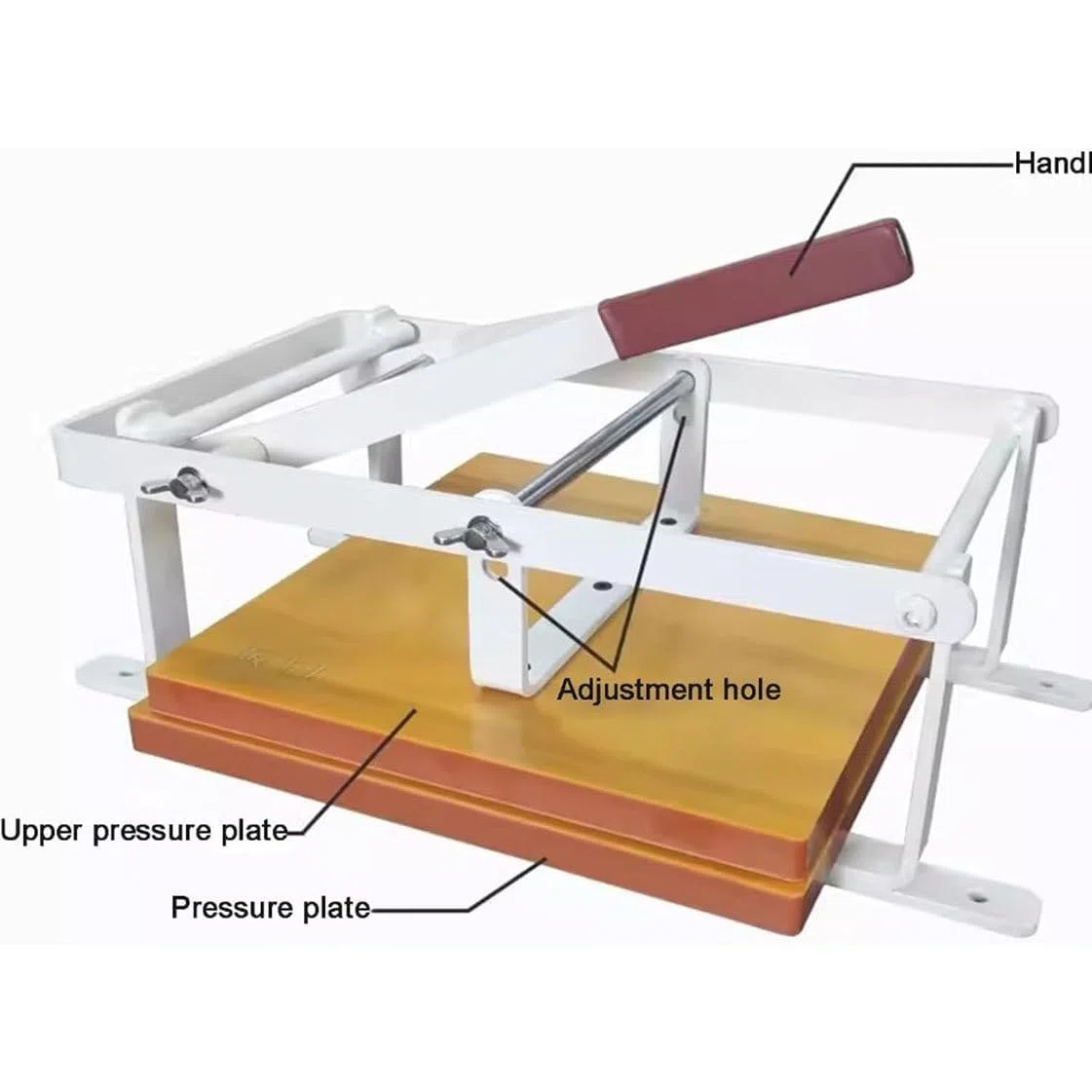 Presse à main à levier avec plaque réglable pour art sur bois et linogravure