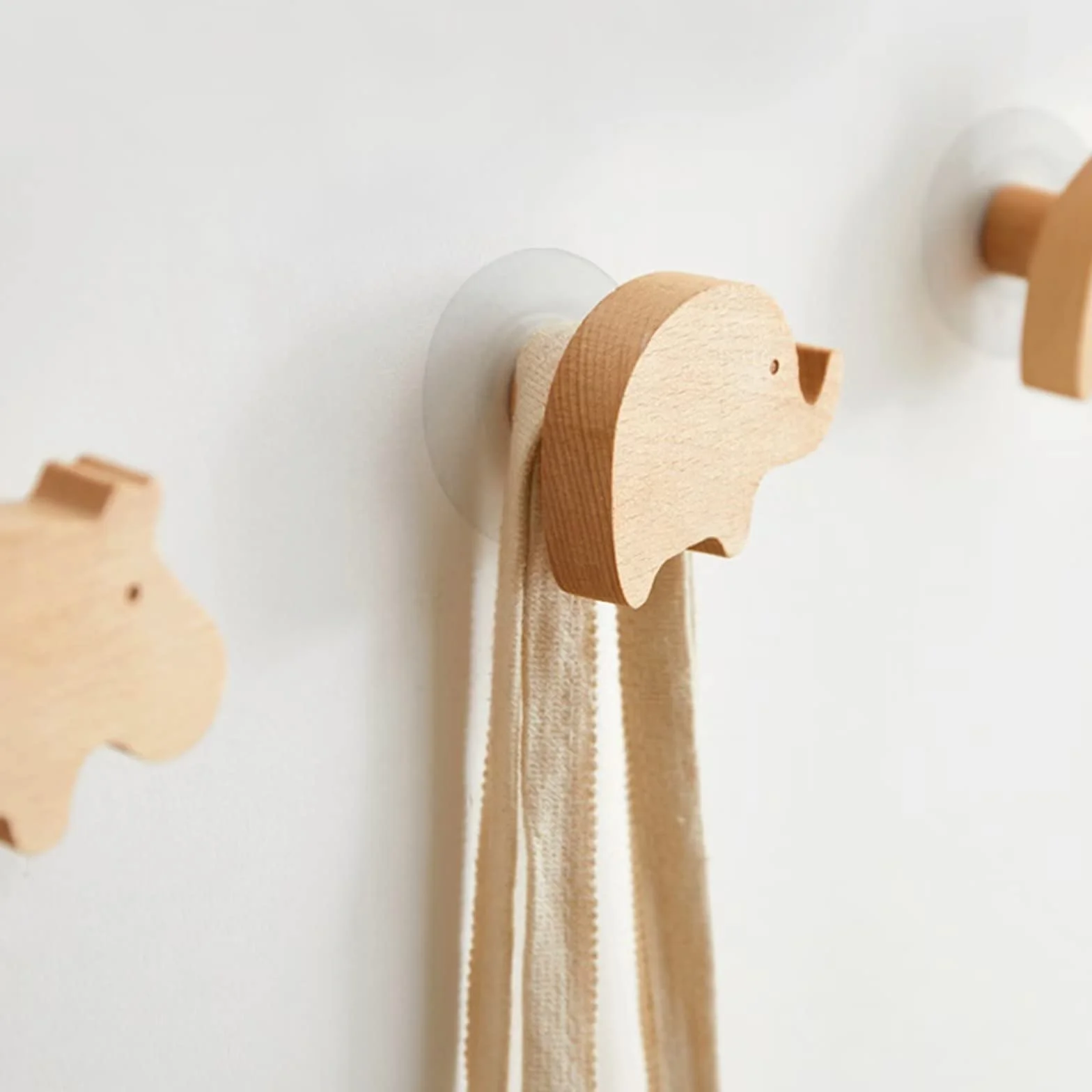Lot de 6 Boutons de Meubles Décoratifs en Bois avec Vis, Poignées de Commode, Animaux Marins