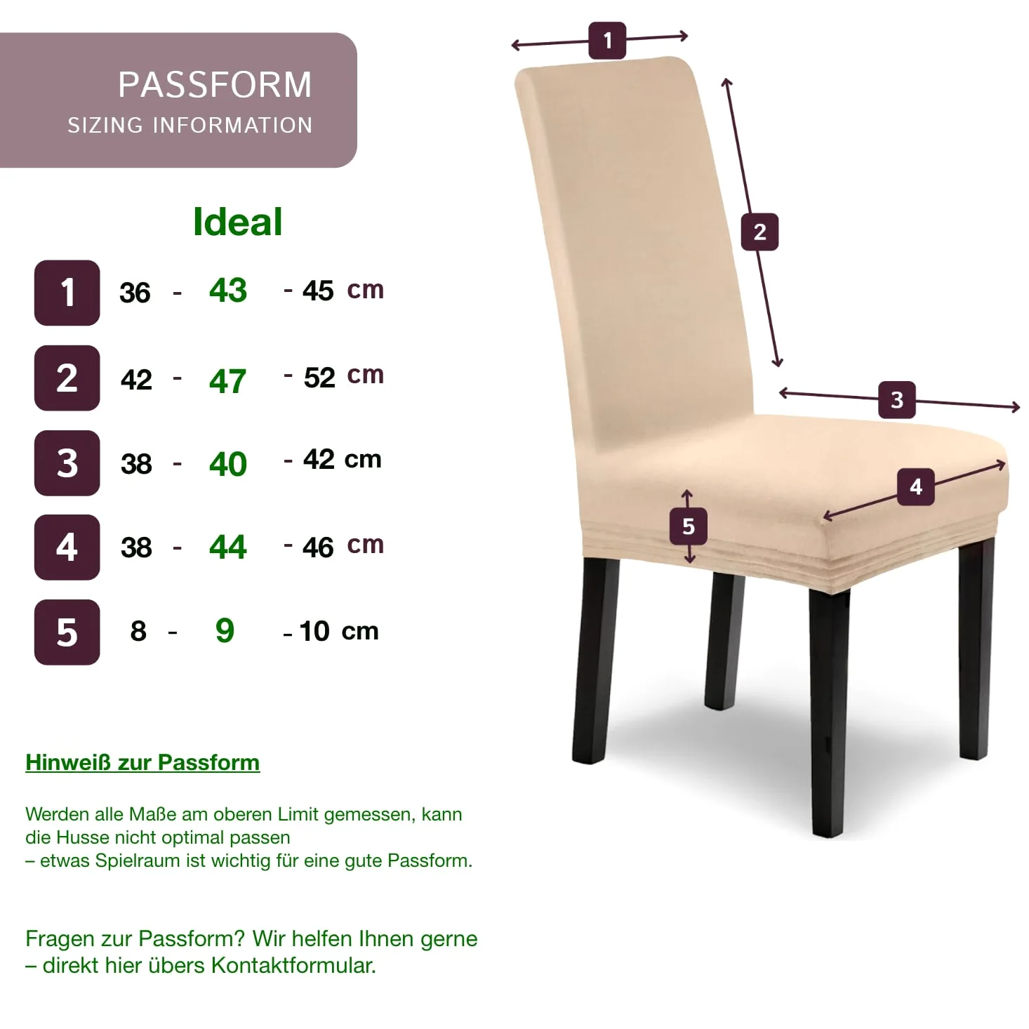 SCHEFFLER-Home Housse de Chaise Extensible Leni / Set de 6 / Pour chaises à Haut Dossier / Lavable