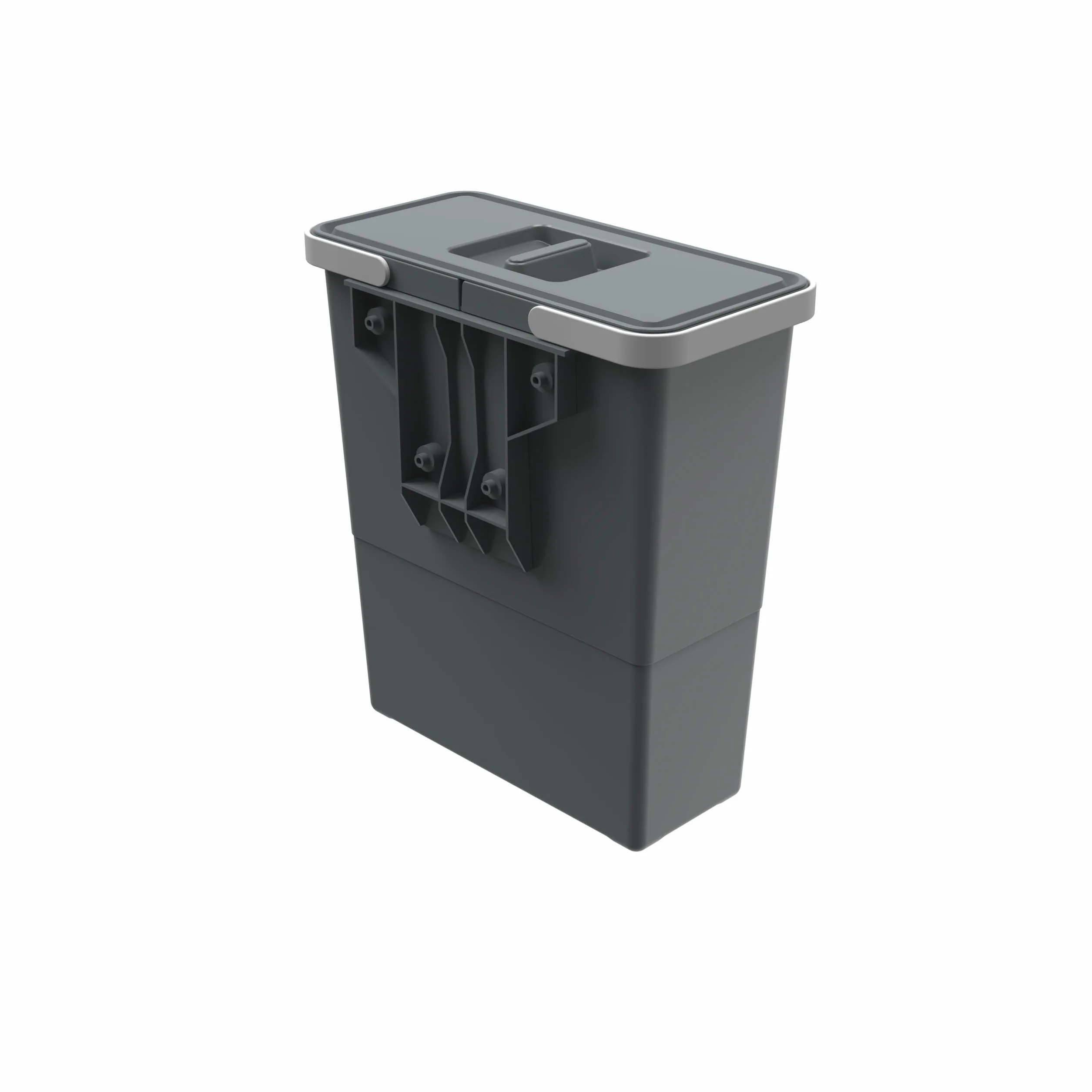 Elletipi Easy 2.0 PBD SP SS34 Poubelle plastique recyclé 12 litres avec couvercle