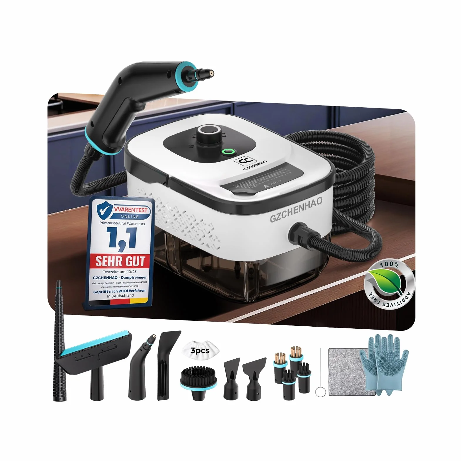 Nettoyeur Vapeur 18-en-1 SPJ Turbo Steam 9s Technologie Allemande