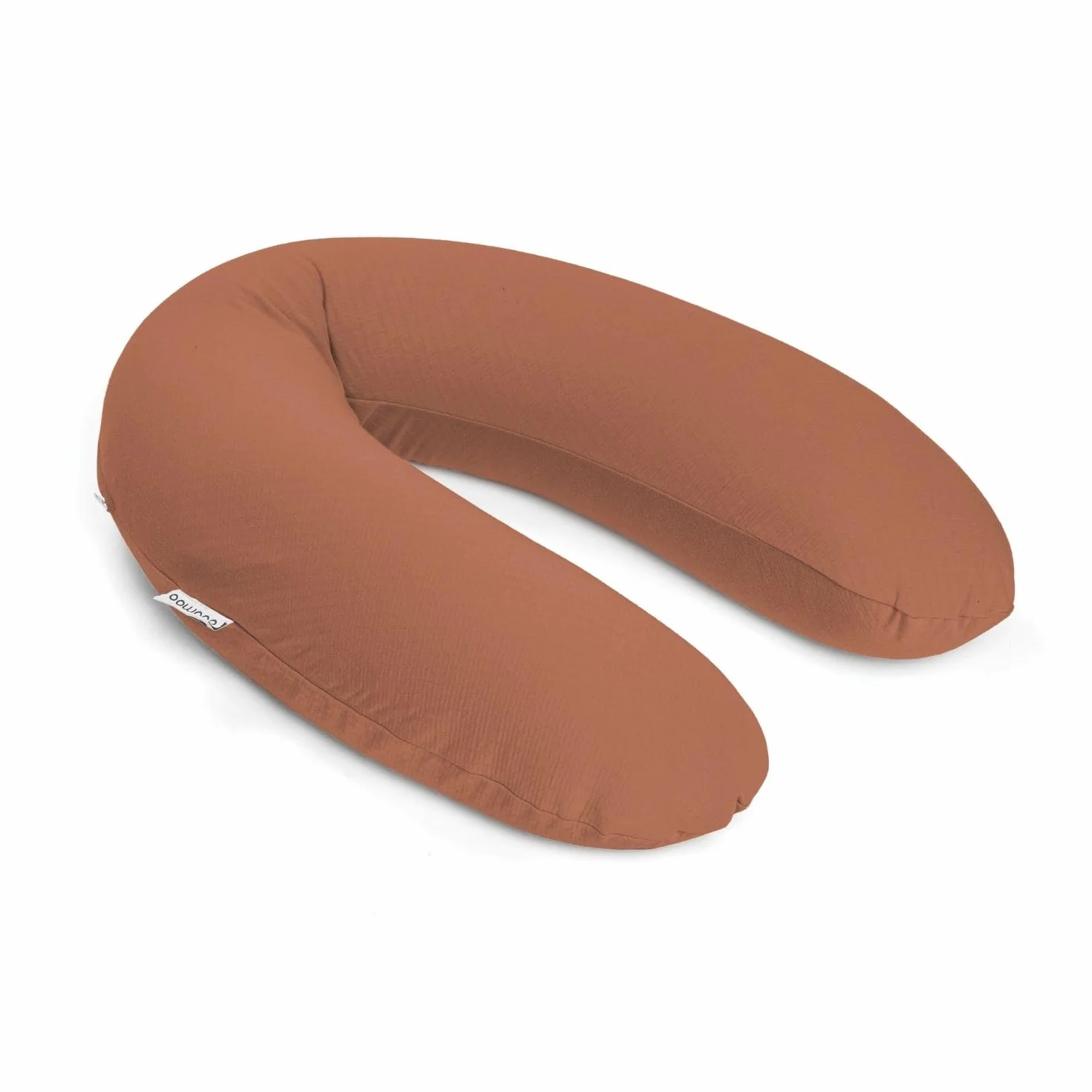 doomoo Coussin de Grossesse & Allaitement Ultra Confort Tissu Bio Oeko-Tex Tetra Jersey Terracotta