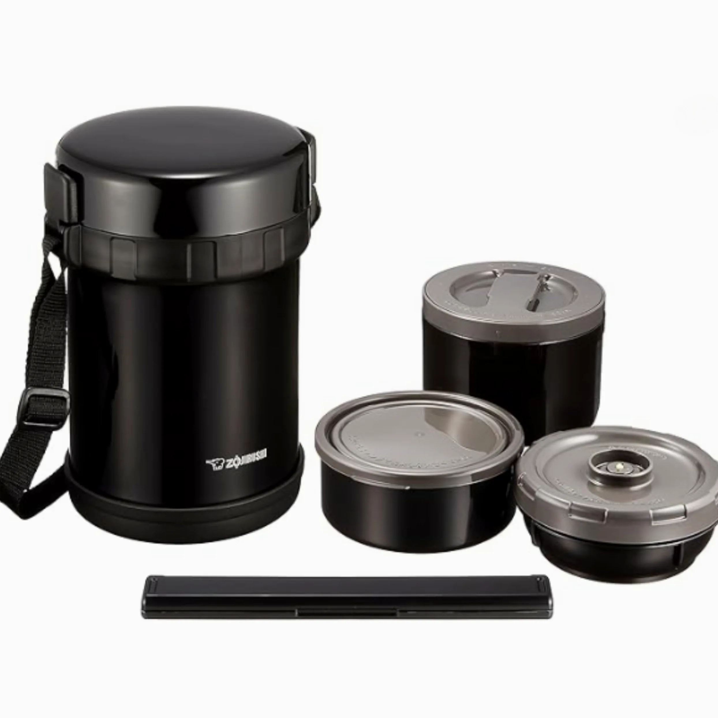 Zojirushi - Boîte à repas en acier inoxydable thermique BENTO BAKO | SL-GH18-BA (import du Japon)