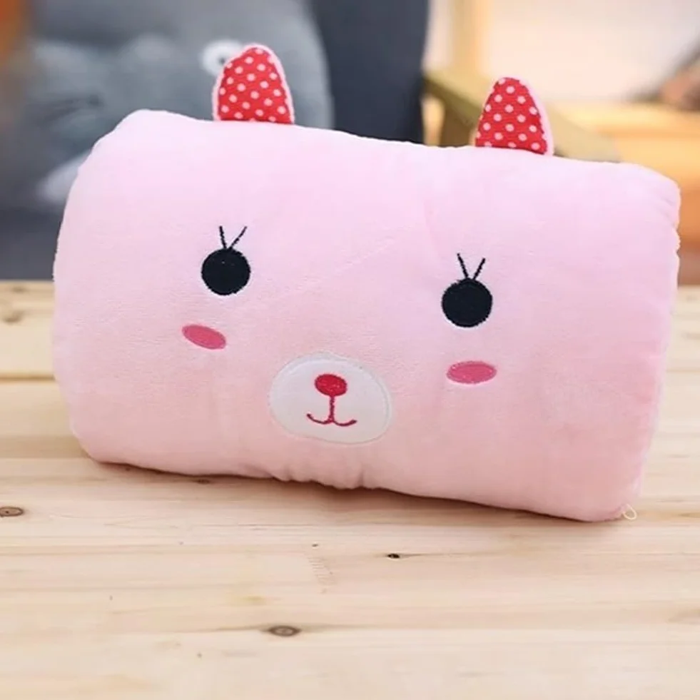 Coussin en Peluche Chauffant Cartoon d'hiver pour Enfants, Classe 1 Faible