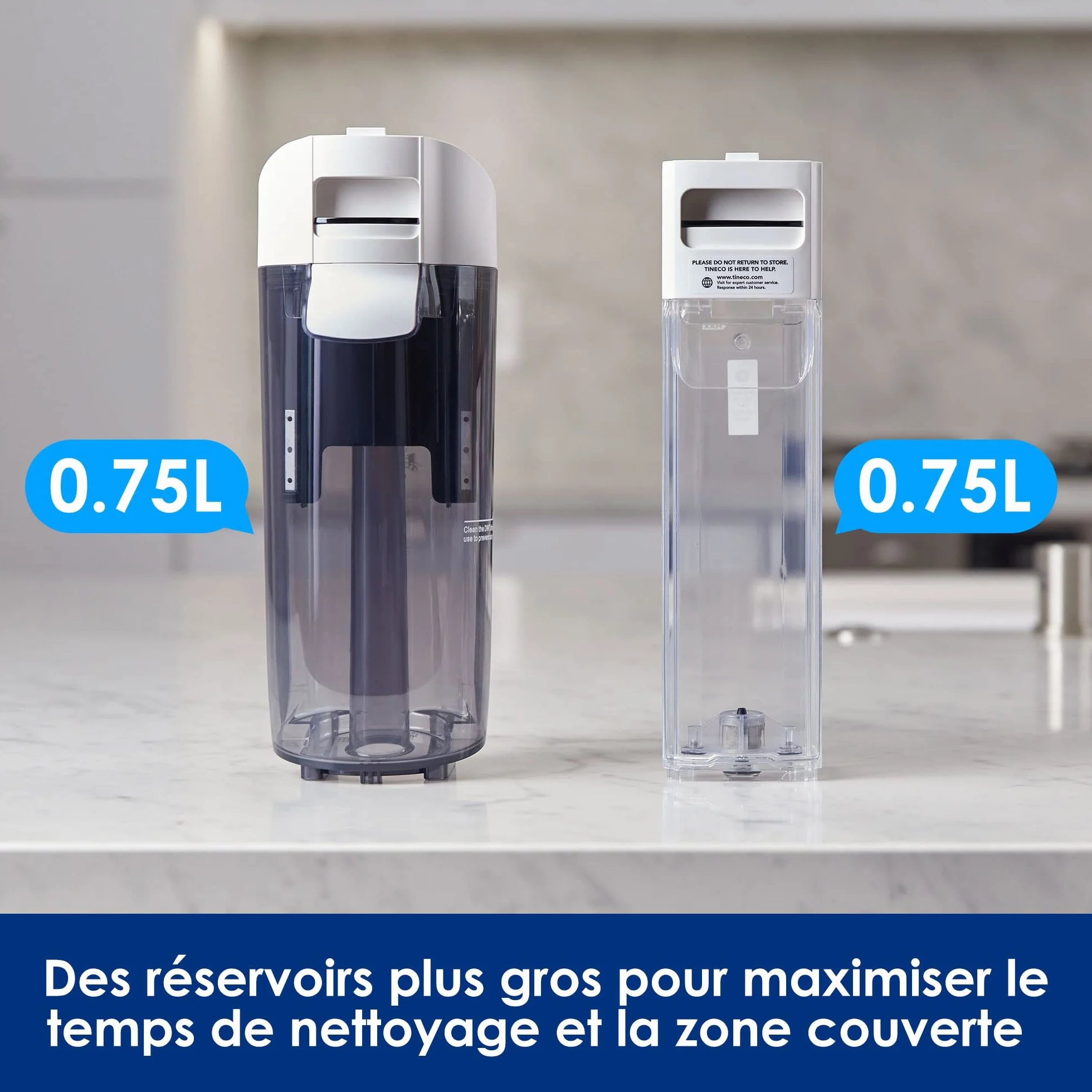 Tineco Floor One S5 Nettoyeur Vapeur Chaud pour Sols Durs avec Ecran Digital