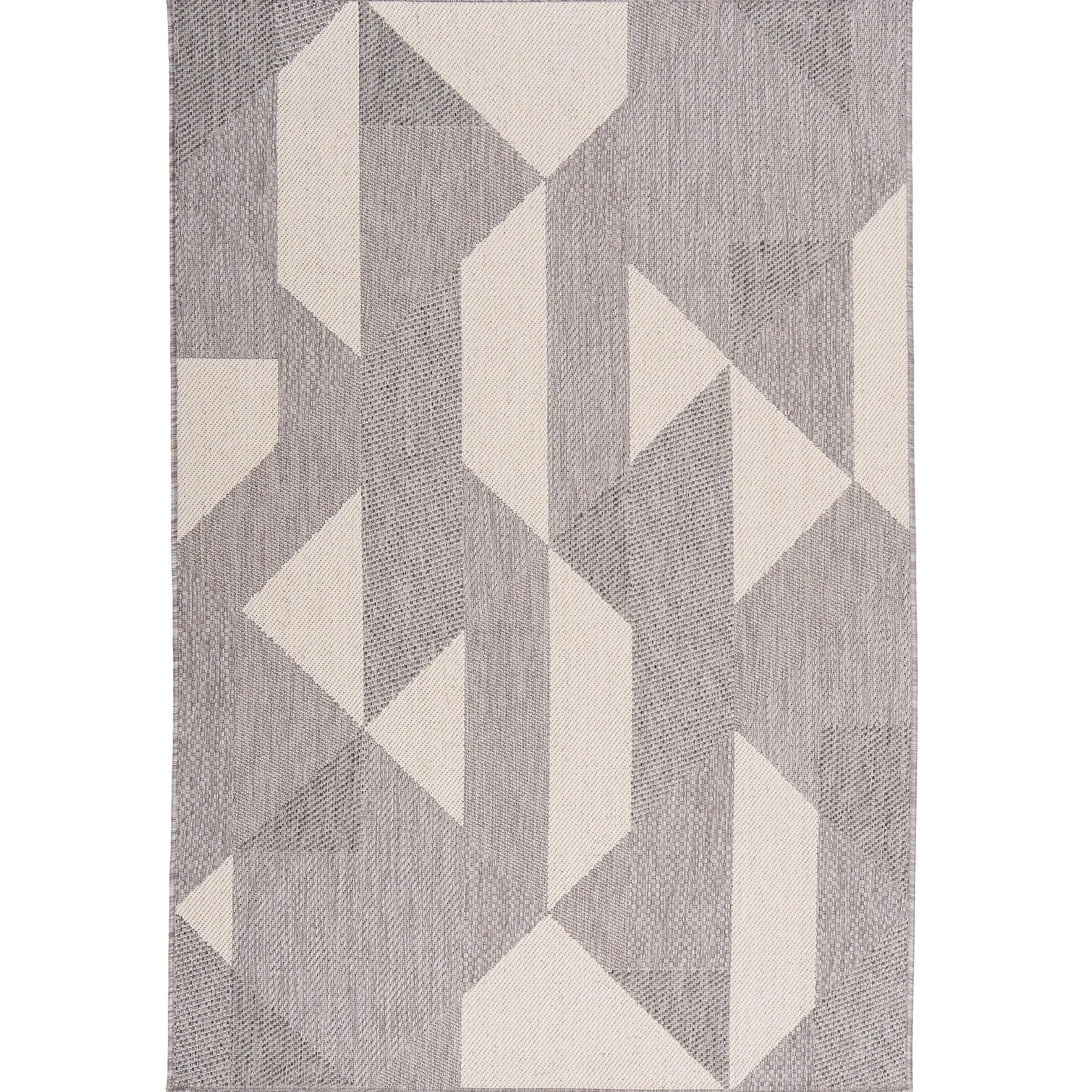 Tapis Intérieur & Extérieur Carpetto Gris Moderne – Balcon Terrasse Anti-UV