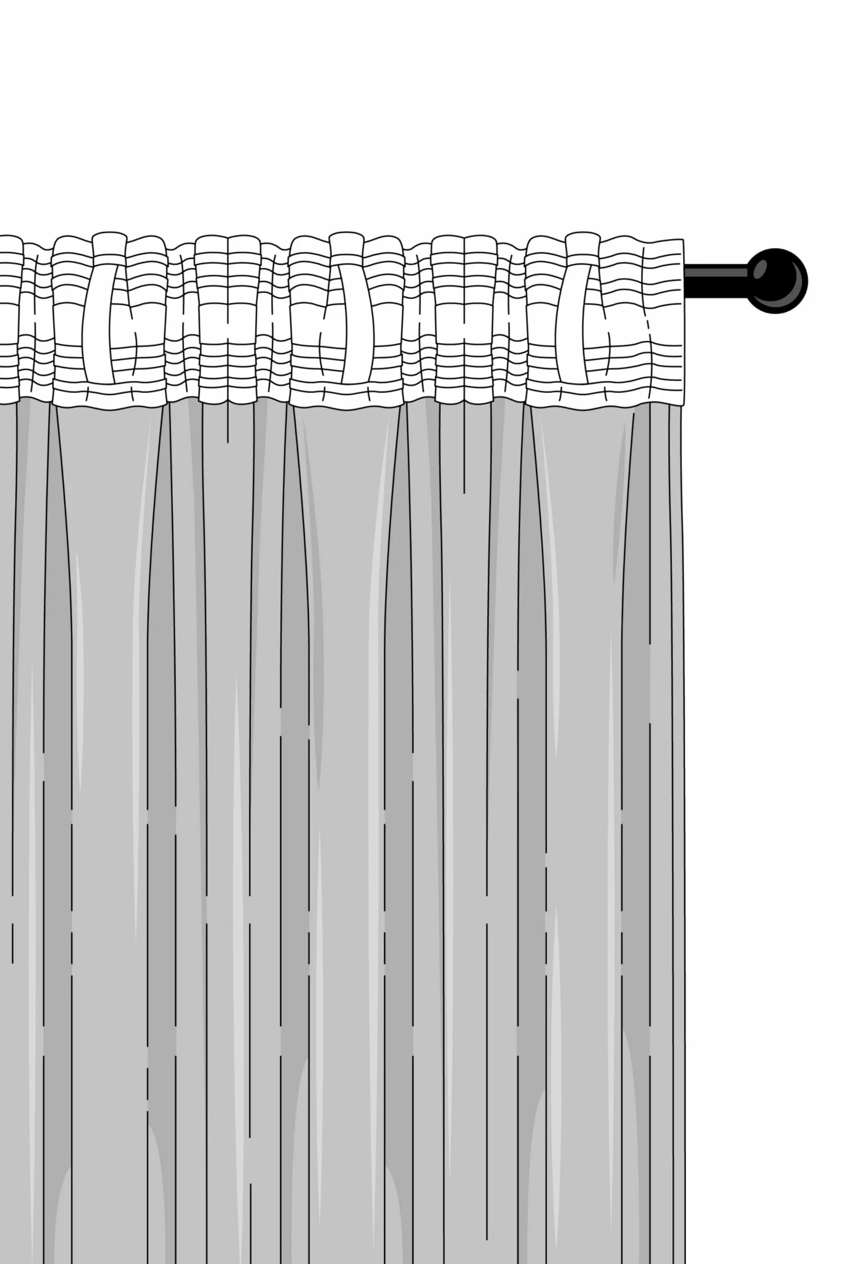 JOTEX Lina Linen-Mix Lot de 2 Rideaux Multifonctions, en Lin et Coton Semi-Transparents de qualité supérieure - Blanc Naturel - 135 x 220 cm