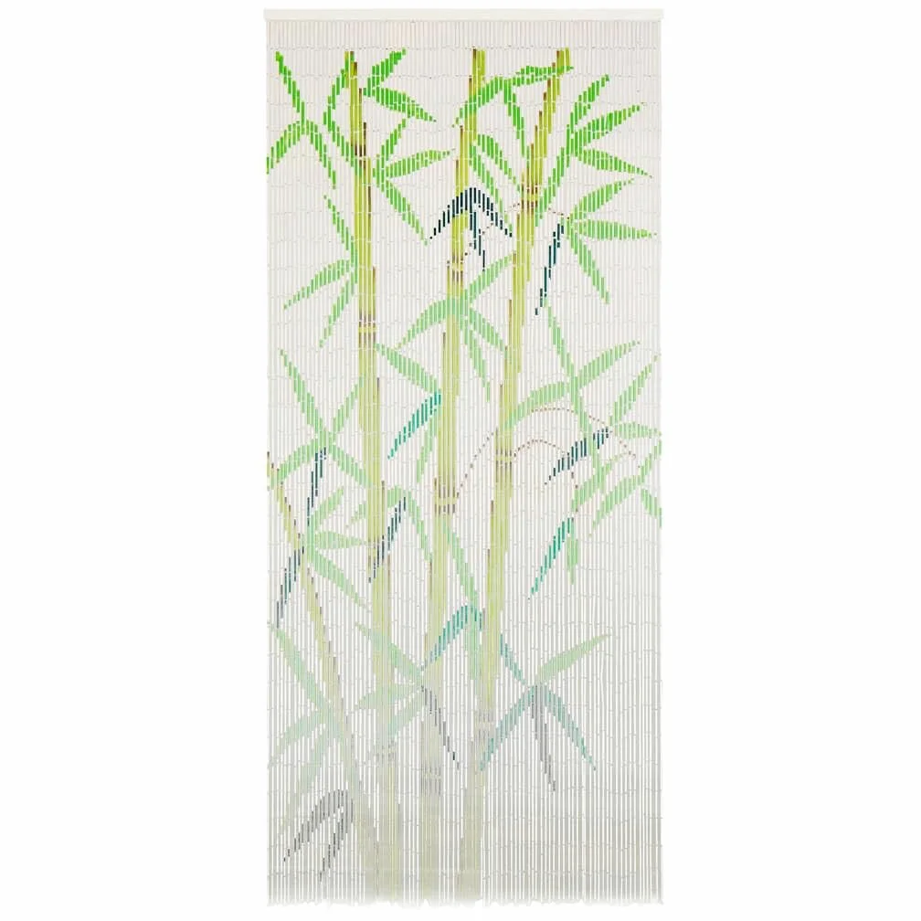 Leasha Rideaux de Porte Bambou, Rideau Décoration Anti Mouches Séparation de Pièce Bambou 90x200 cm