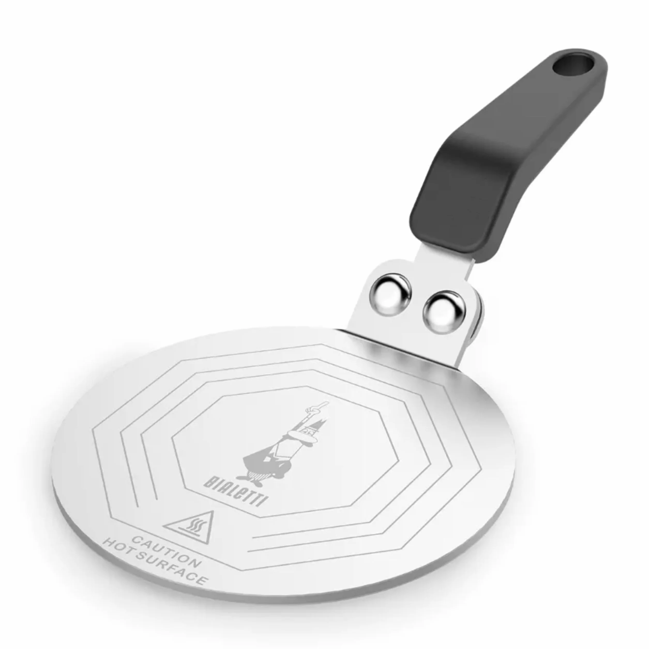 Bialetti Plaque à induction 13 cm acier Noir pour cafetières 1-9 tasses
