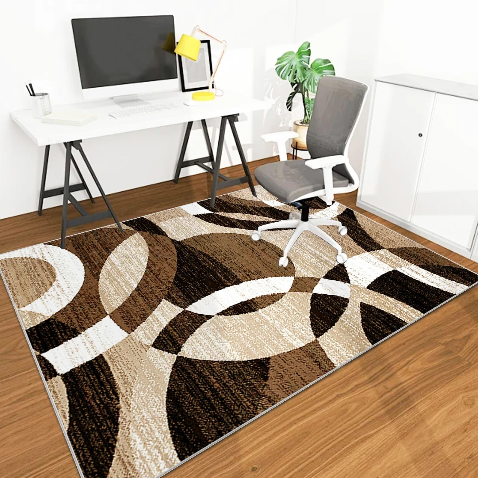 Tapis Chaise de Bureau Antidérapant Tapis Gaming Sol Tapis de Protection de Sol pour sols durs, Tapis Chaise de Gaming pour chaises à roulettes, Tapis de Sol Bureau Tapis Protège-Sol 100 x 120 cm