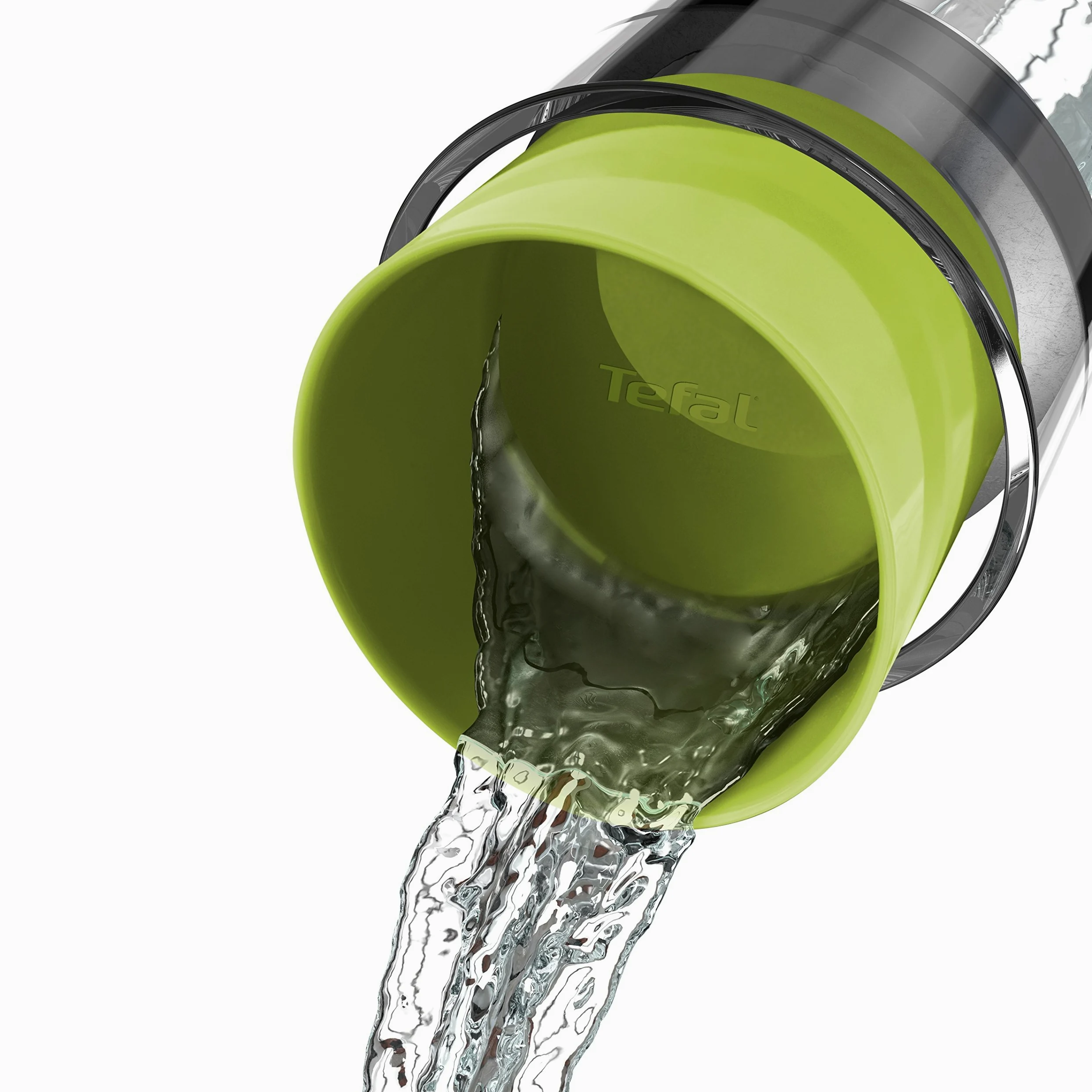 Tefal Flow Slim Friends Carafe à décanter et à Eau avec Fond rafraîchissant et Couvercle Anti-Goutte Vert 1 l