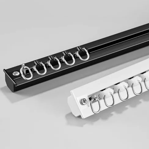 Rail de rideau de plafond encastré – Tringle cachée pour séparateurs de pièce et solutions d'intimité Montage au plafond lisse Design parfait pour la maison et le bureau