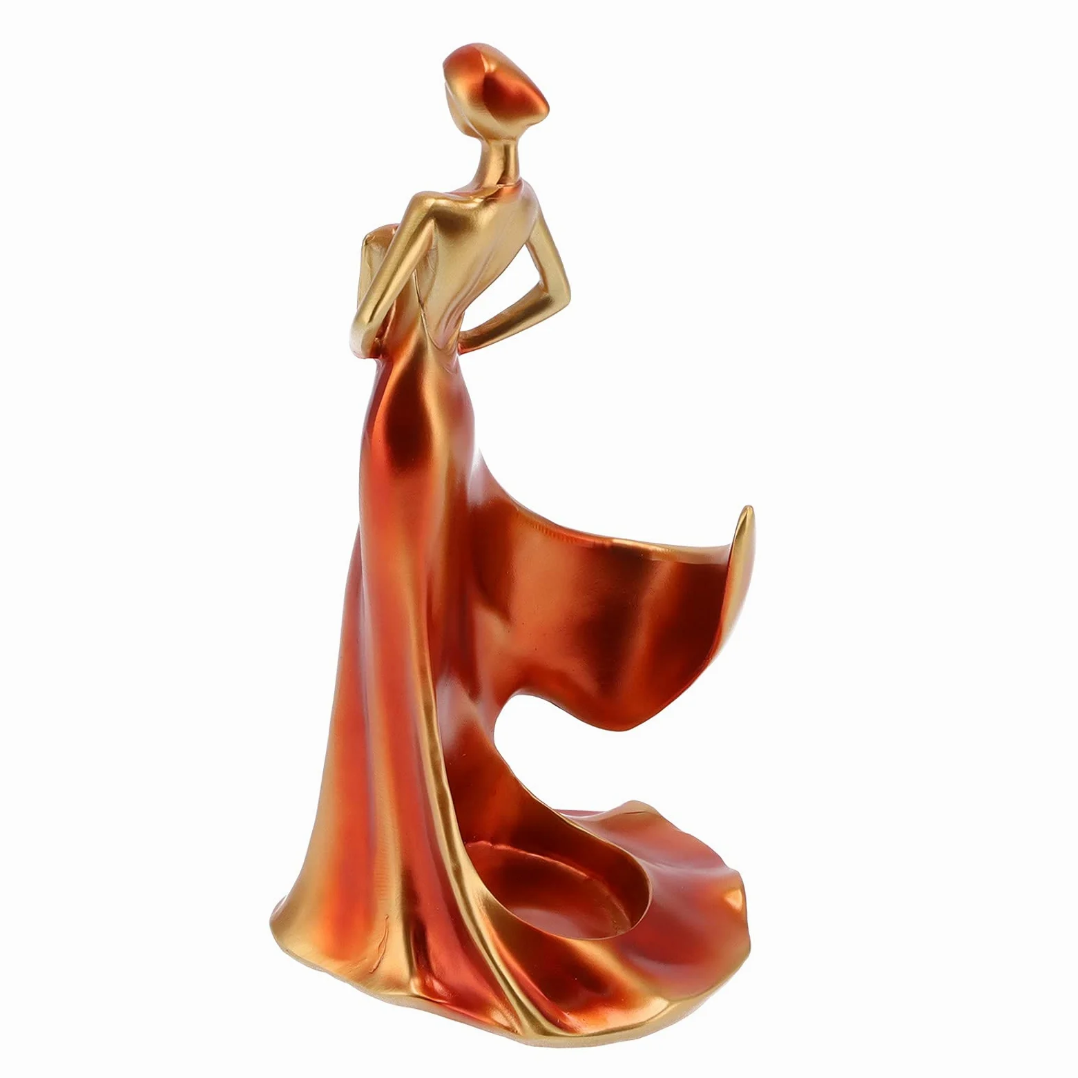 Porte-bouteille de vin de table élégant en forme de femme - Porte-bouteille décoratif pour cuisine, salon, salle à manger et bar - En résine