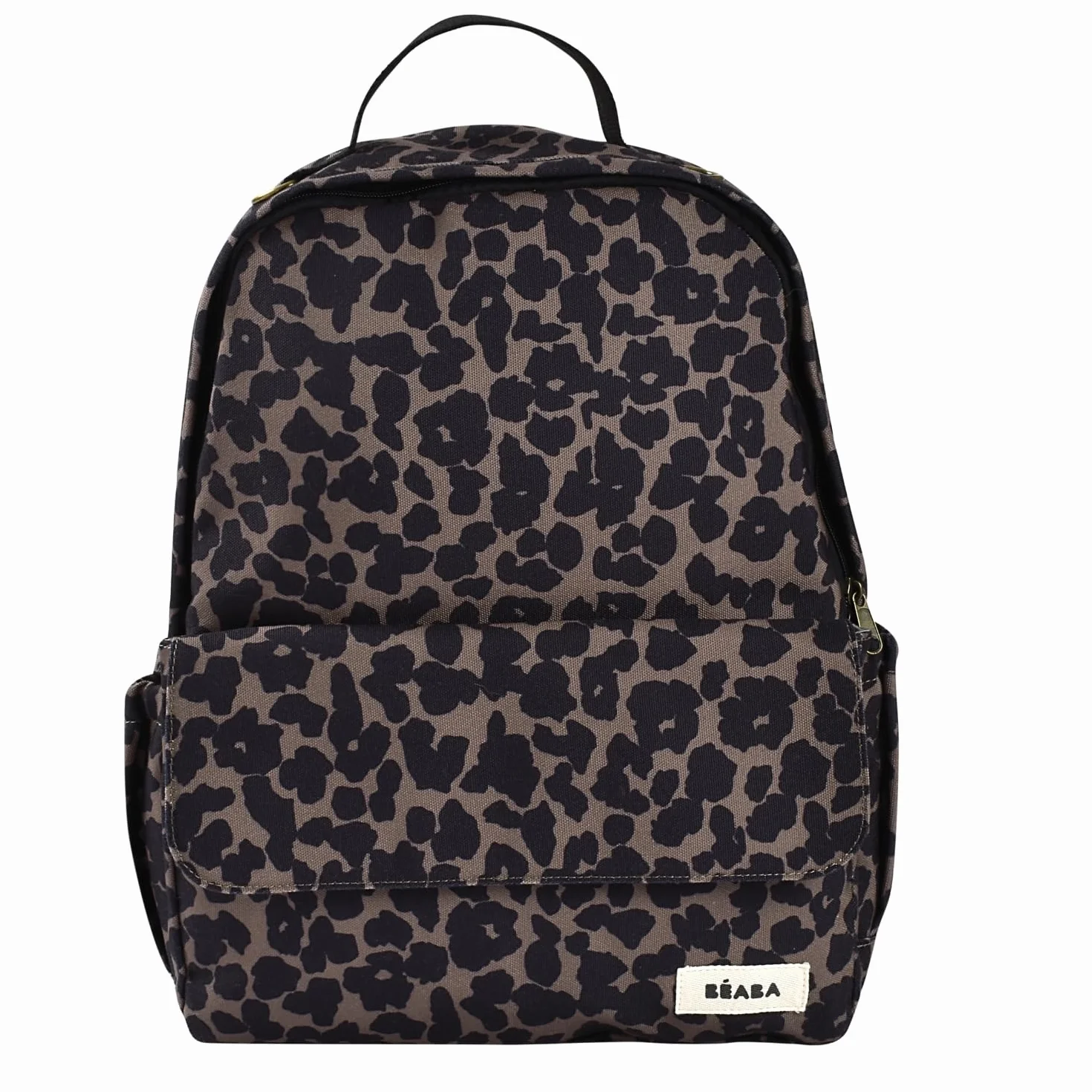 BEABA Sac à Dos à Langer Tokyo 21L – Sac à Langer Bébé Maman Papa, 9 Poches, Poche Isotherme, Attache Poussette, Tapis à Langer Matelassé, Textile Déperlant, Léopard