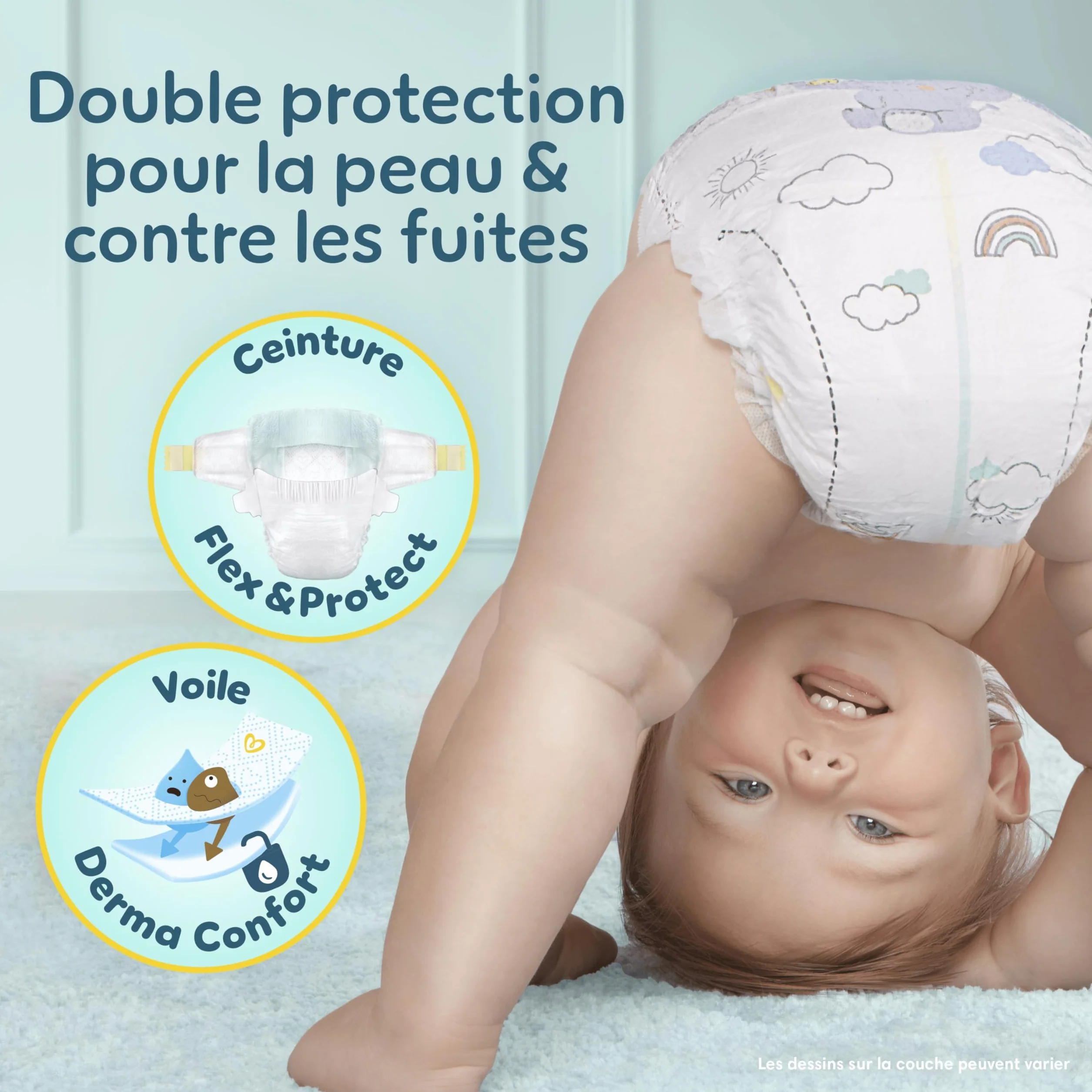Pampers Premium Protection Taille 4, 92 Langes, 9kg-14kg