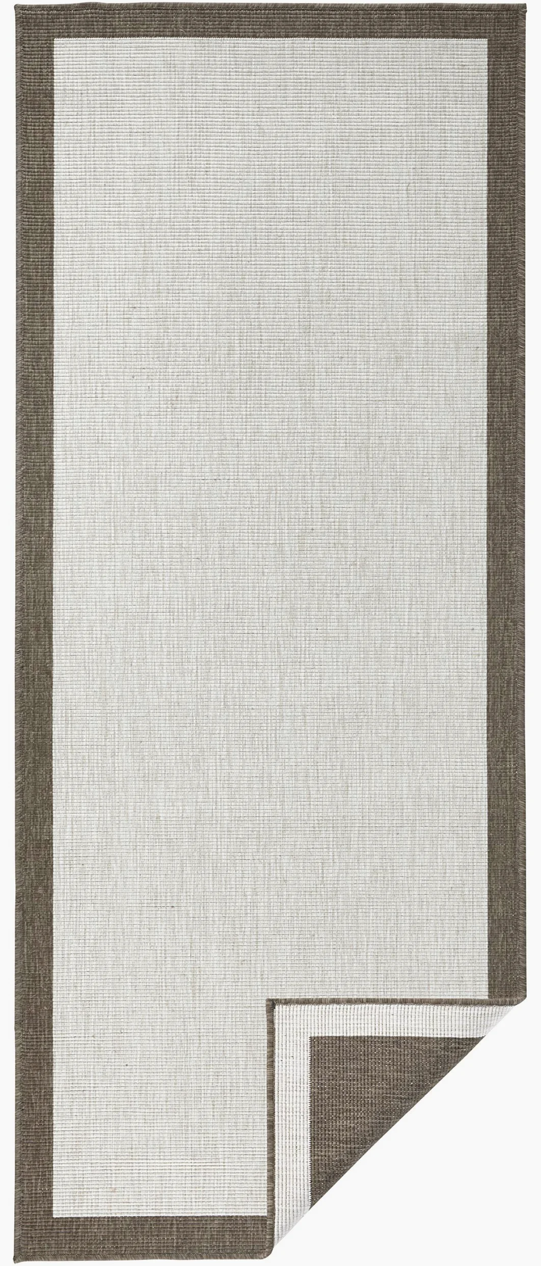Bougari in- & Outdoor Panama Tapis réversible Marron/crème 80 x 250 cm