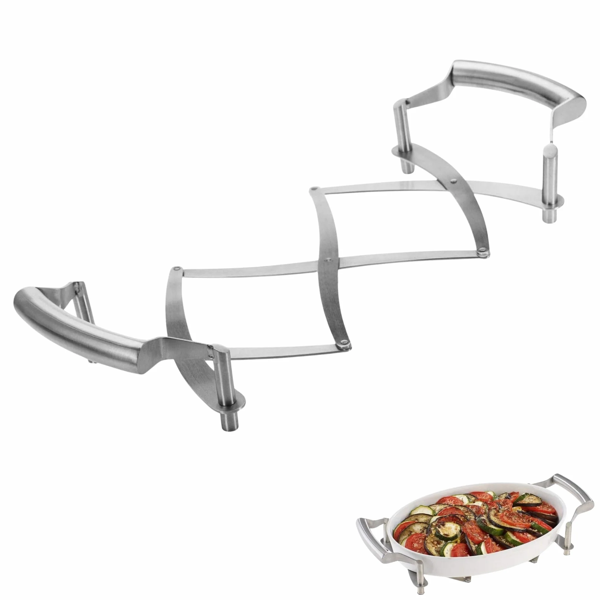 Westmark Dessous de Plat Extensible Acier Inoxydable Flexi 18-42 cm Argenté