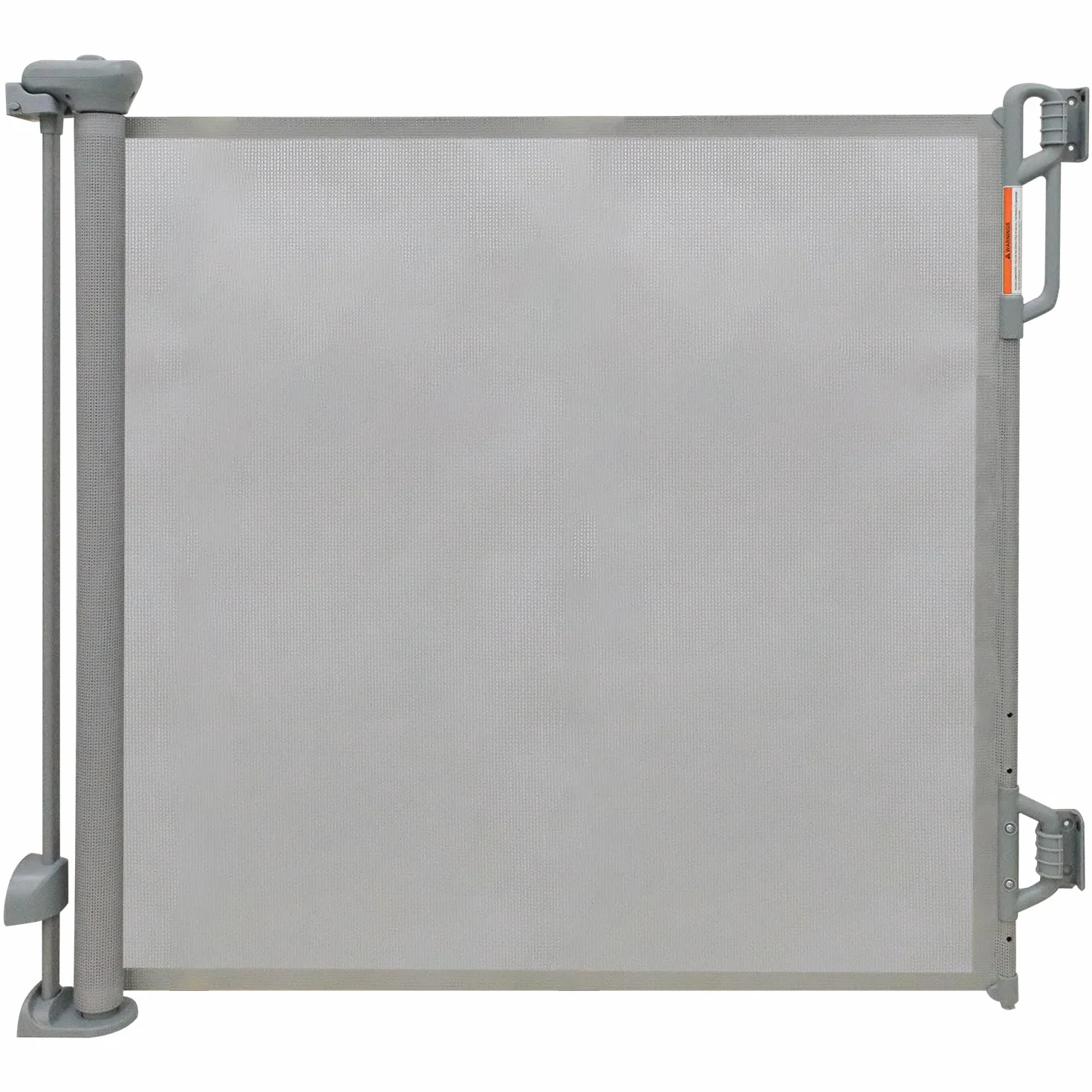 Porte de sécurité pour bébé rétractable en filet pour chien, 55" de large, gris