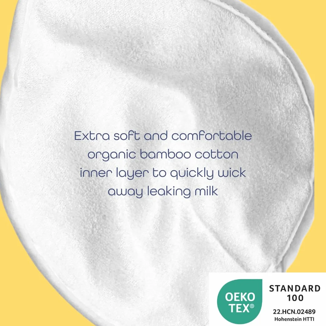 First Days Maternity Coussinets d'allaitement réutilisables coton biologique Taille XL ultra-absorbants lavables