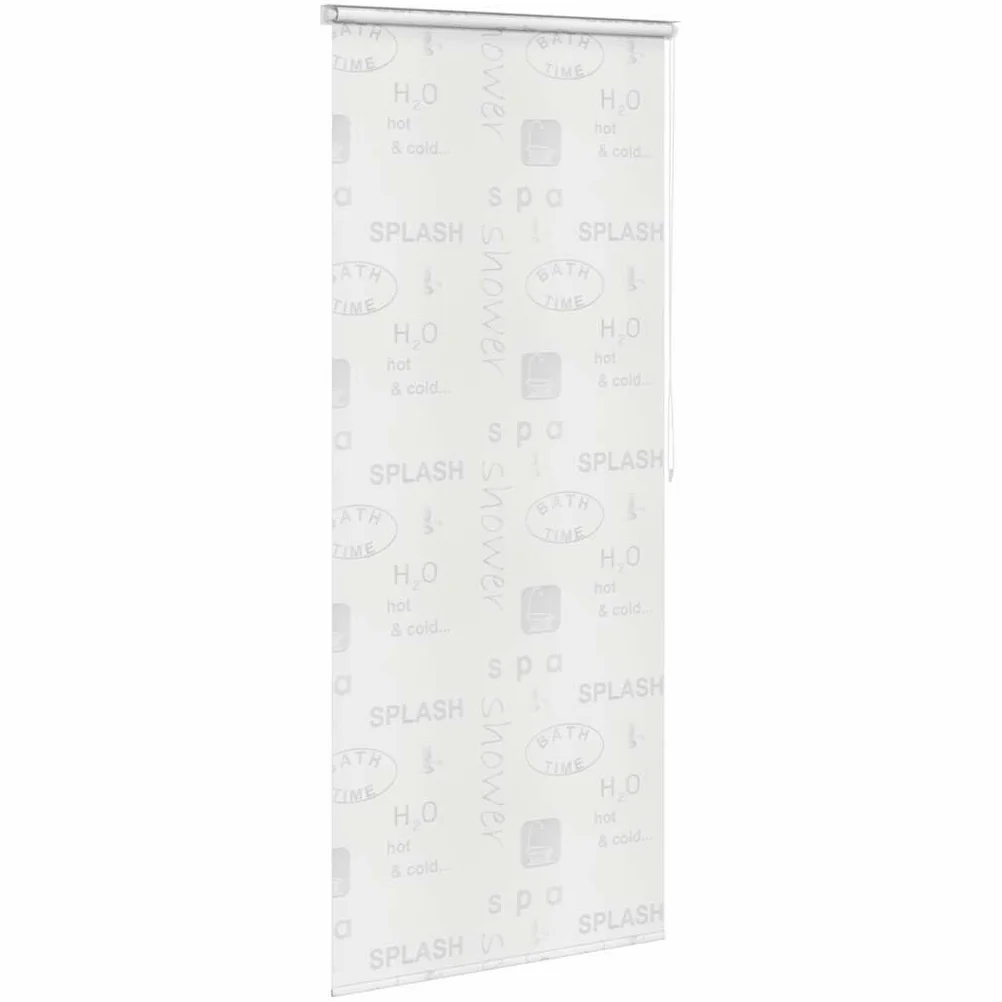 Rideau de douche 120 x 240 cm avec motif d'éclaboussures, EVA résistant à l'eau, séchage rapide, facile à monter avec corde de traction réglable