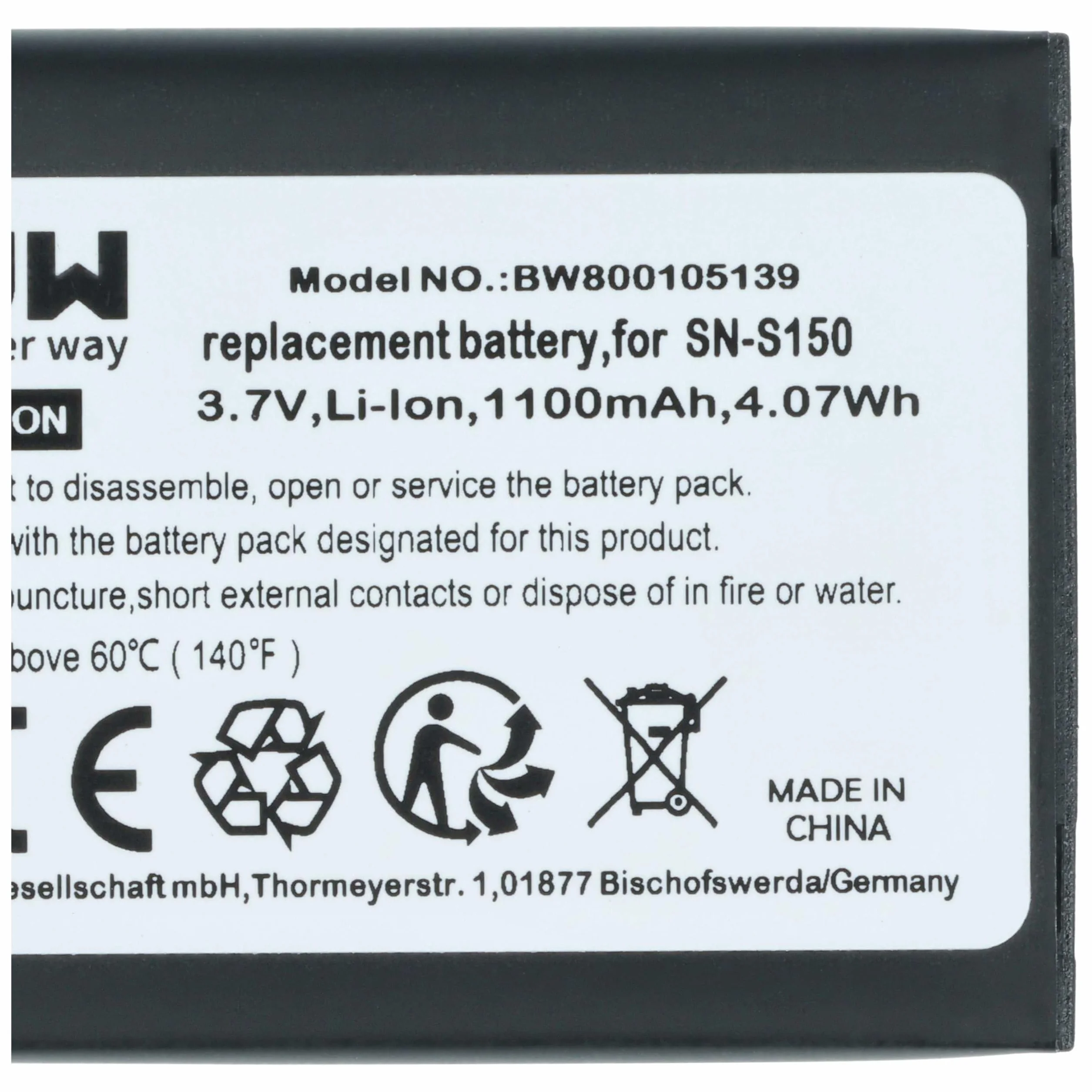 Batterie Compatible Philips Avent SCD-603H Moniteur bébé 1100mAh 3,7V Li-ION