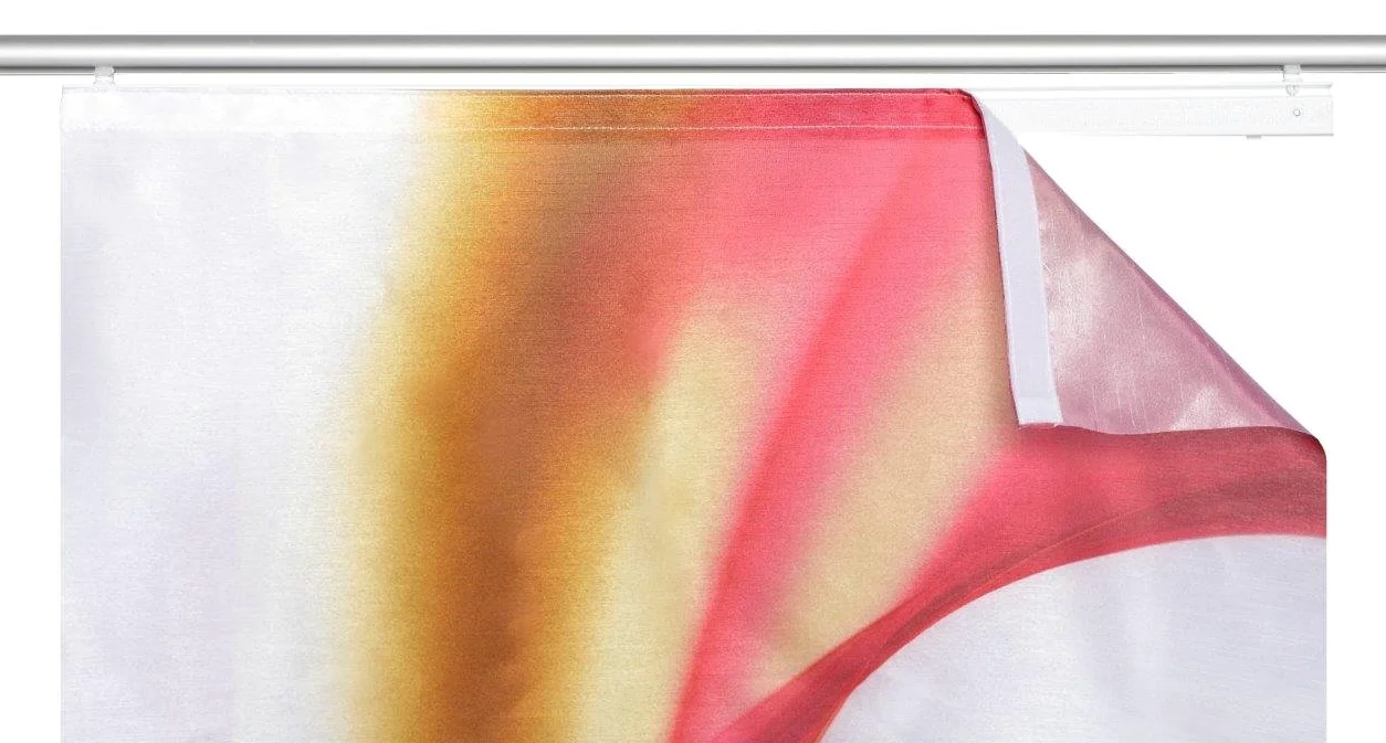 Home Fashion 87603-707 Redfield Panneau Japonais Polyester Rouge 245 x 60 cm