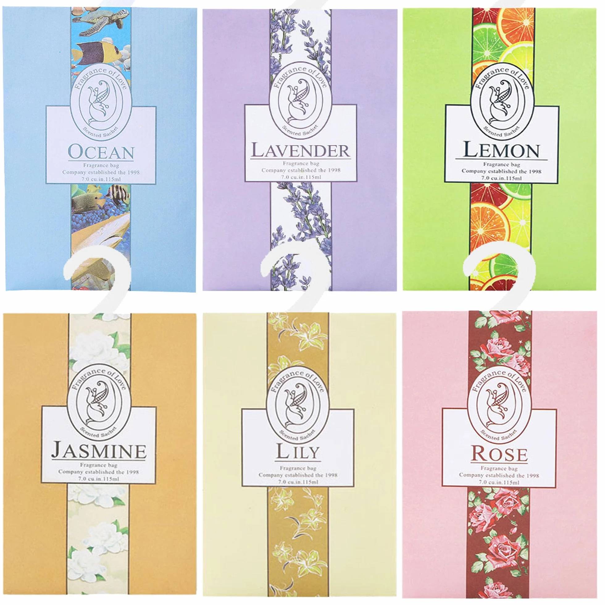 Sachet Armoire Parfumé 6PCS, Parfum d'Ambiance Maison, Lavande Placards Parfum Voiture