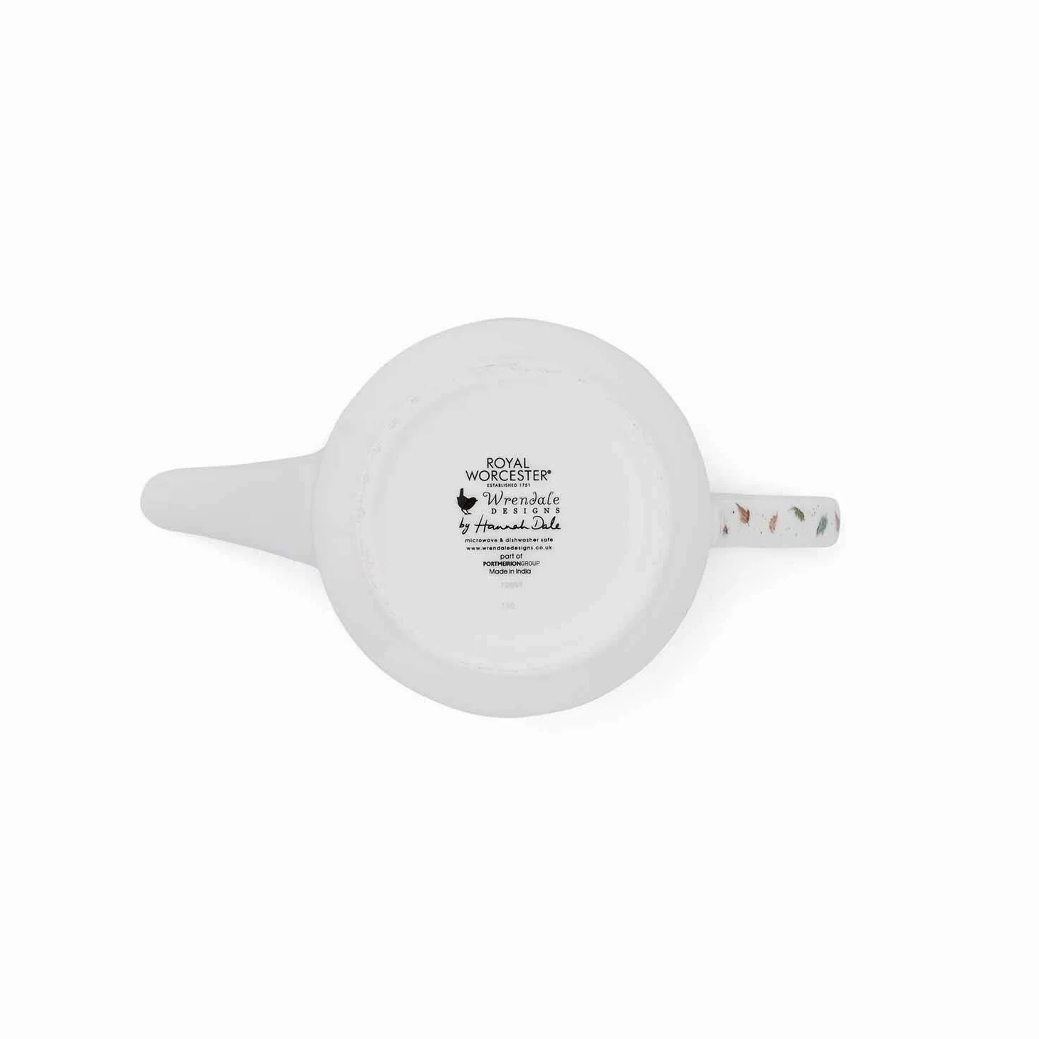 RW WN4090-XT Royal Worcester Wrendale Designs China Théière en céramique Motif hérisson et souris Blanc