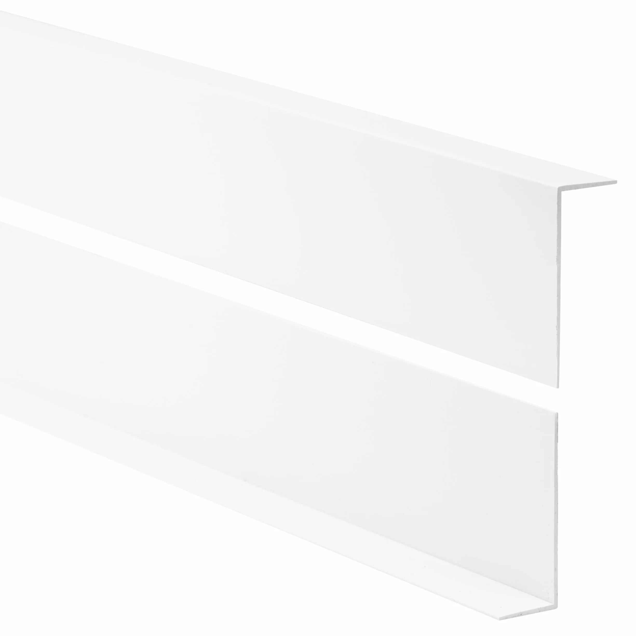 Quest Angle de protection des bords en PVC 50x20 mm 200 cm Blanc - Barre d'angle et protection des coins