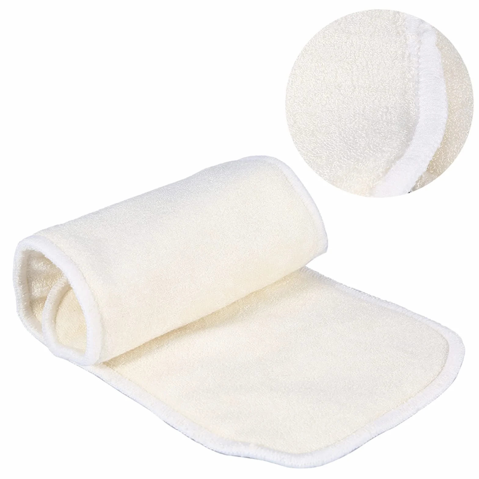 Doublure de couche en tissu réutilisable 4 couches lavable pour adultes