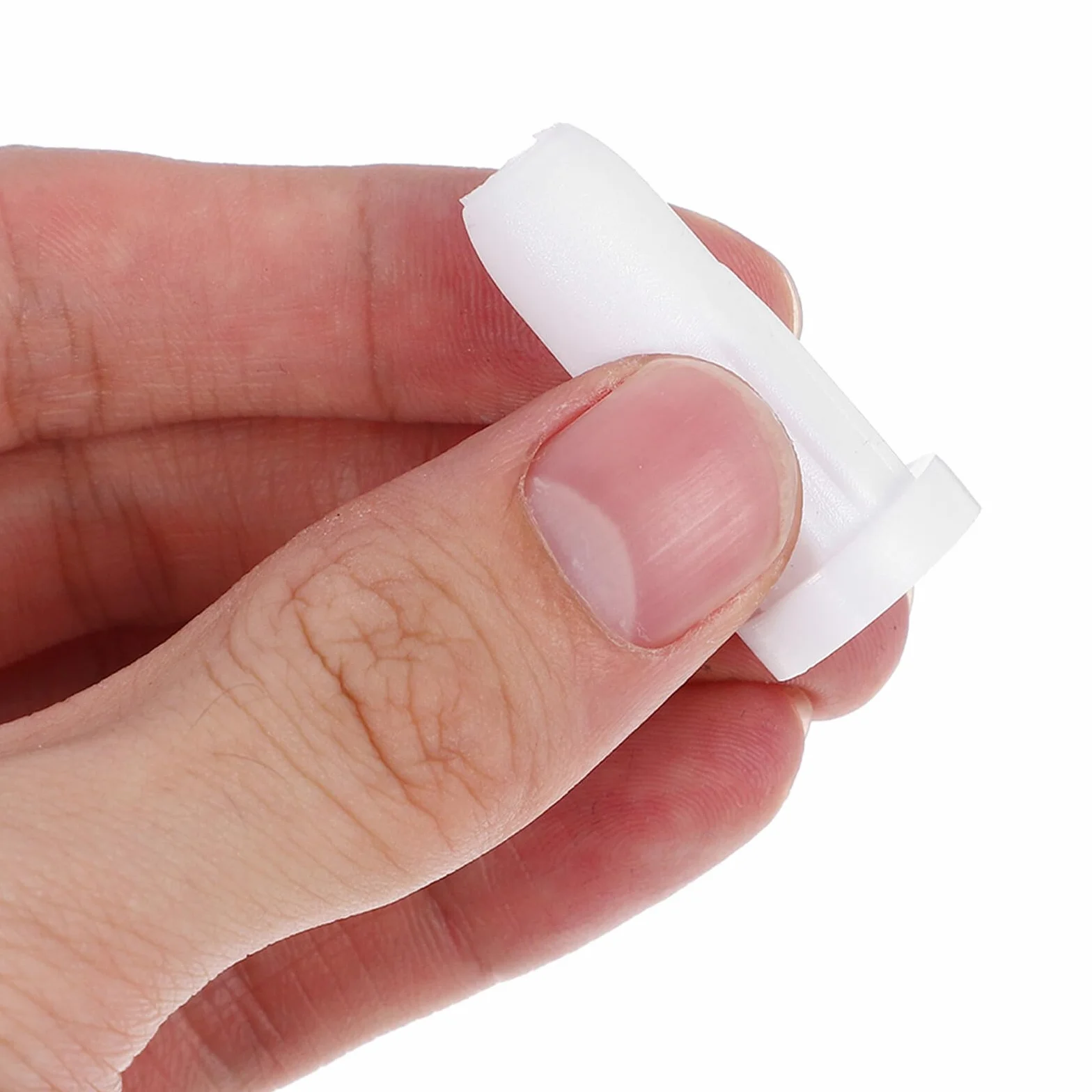 Douilles de Remplacement Blanches pour Roulettes de Berceau 50 Pcs Inserts Plastique 33x16 mm