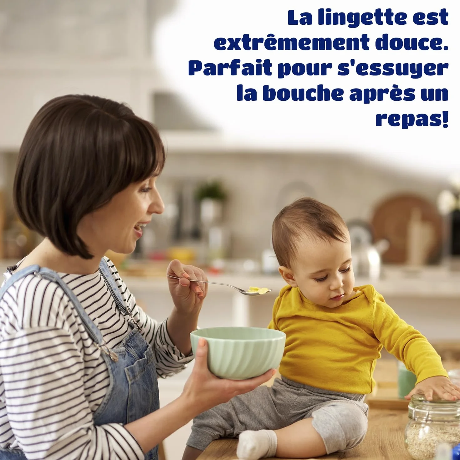 Kindii Pure&Dry Lingettes Bébé 50 Pièces Ultra Douces Pur Coton Sans Parfum Sans Alcool