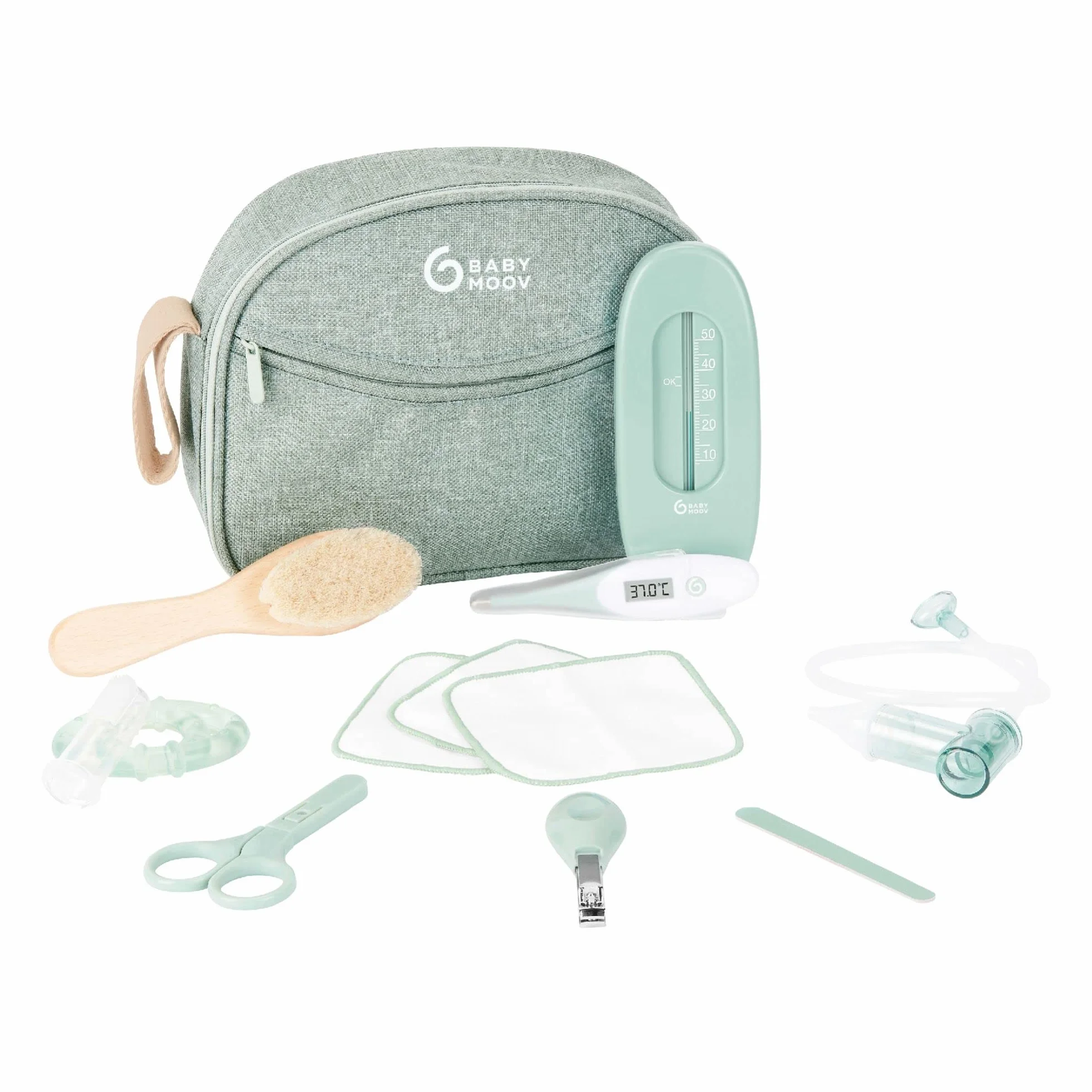 Babymoov Trousse de soin bébé 10 accessoires Matcha