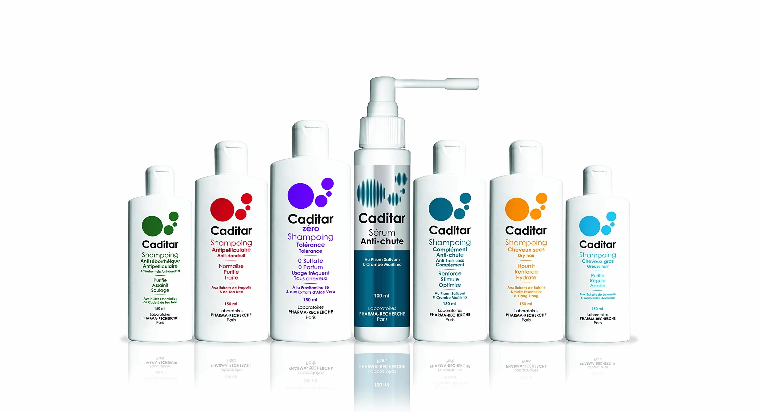 Caditar Antiséborrhéique Shampoing Assainissant 150ml Sans Parabène Sans Silicone Fabriqué en France