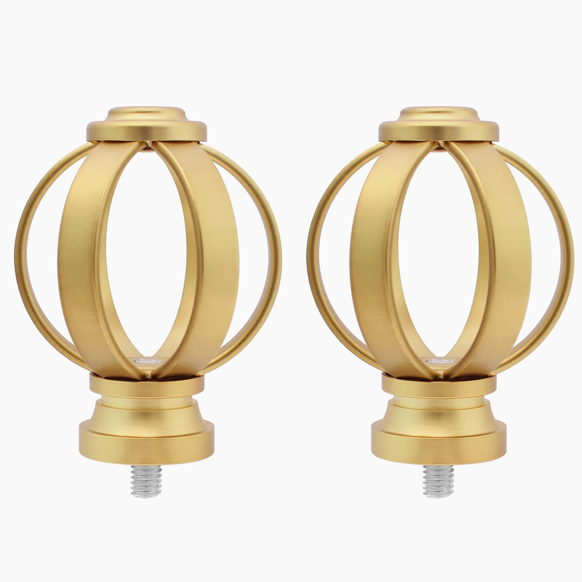 BLASTHOME Lot de 2 embouts de rideaux modernes de luxe – Compatible uniquement avec les tringles à rideaux Signature Collection (tringle non incluse) – Qualité supérieure – Métal lourd – Finition or